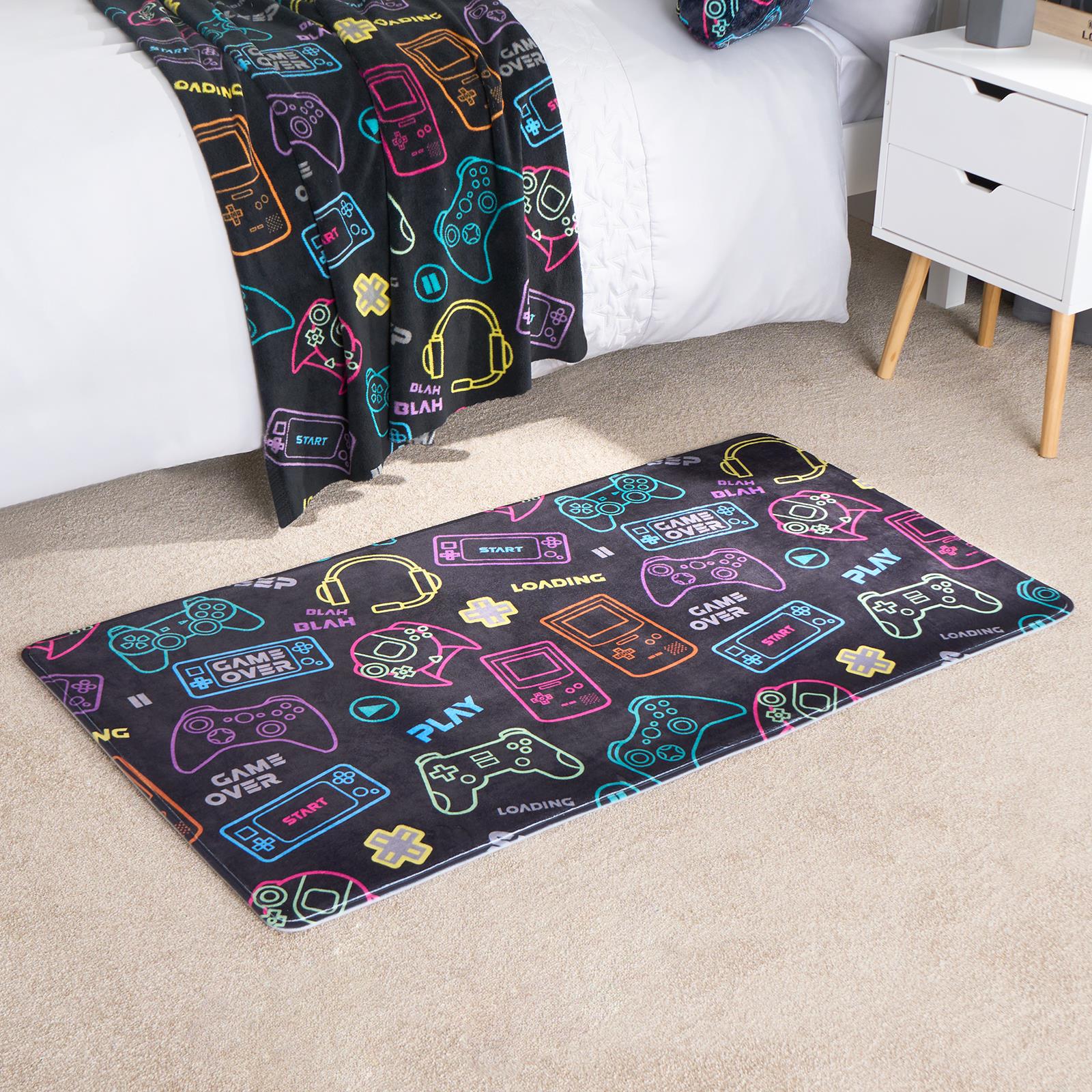 Kids Rug Supersoft Washable Gaming Rugs Bedroom Living Room Non Slip Carpet Mat