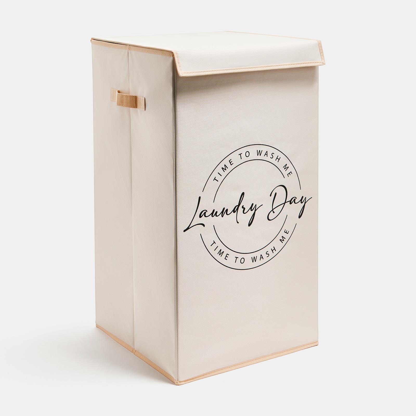 OHS Slogan Laundry Bag Foldable Hamper Basket Washing Bin Clothes Storage