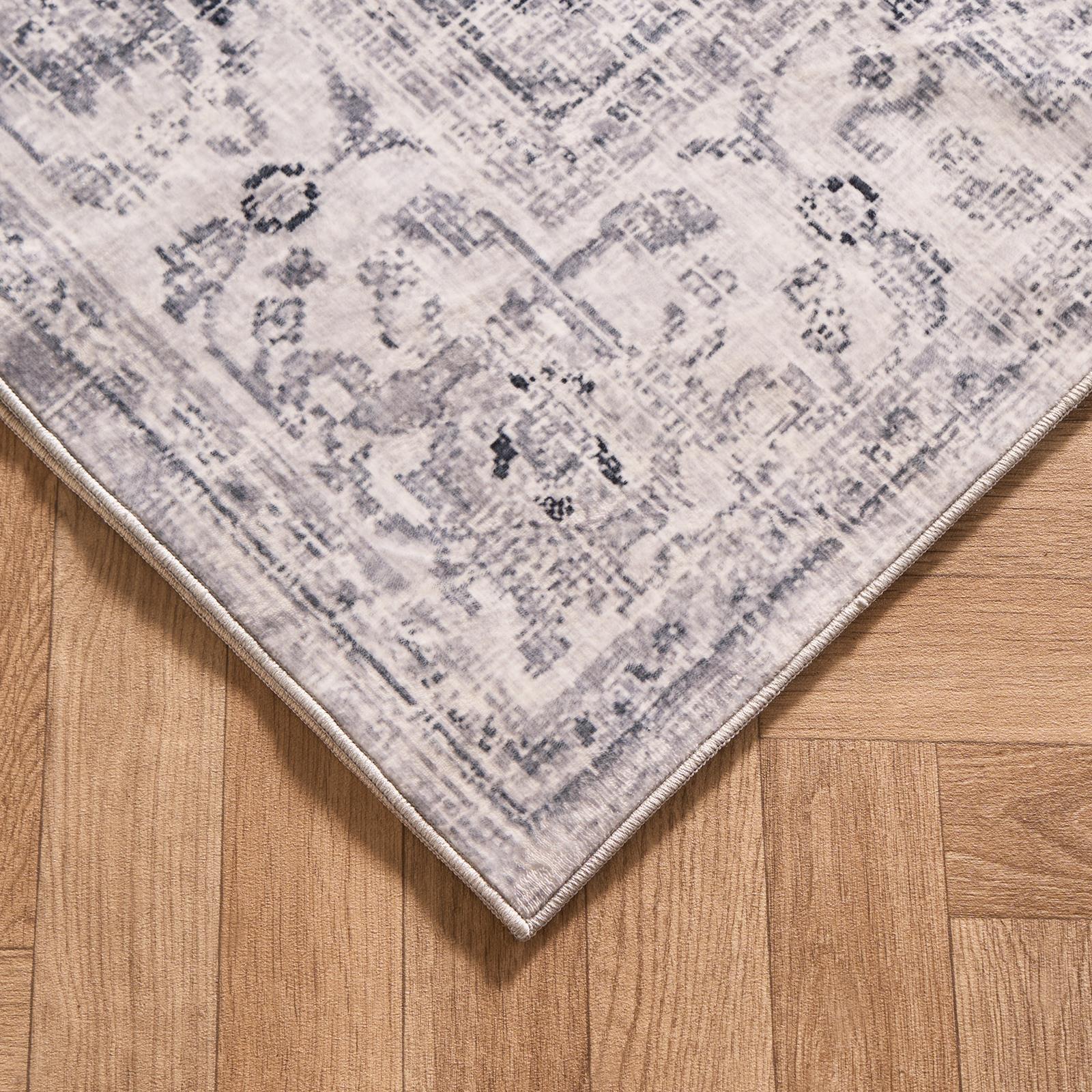 Washable Rug Vintage Living Room Bedroom Decor Non Slip Runners Soft Carpet Mat - Picture 21 of 29