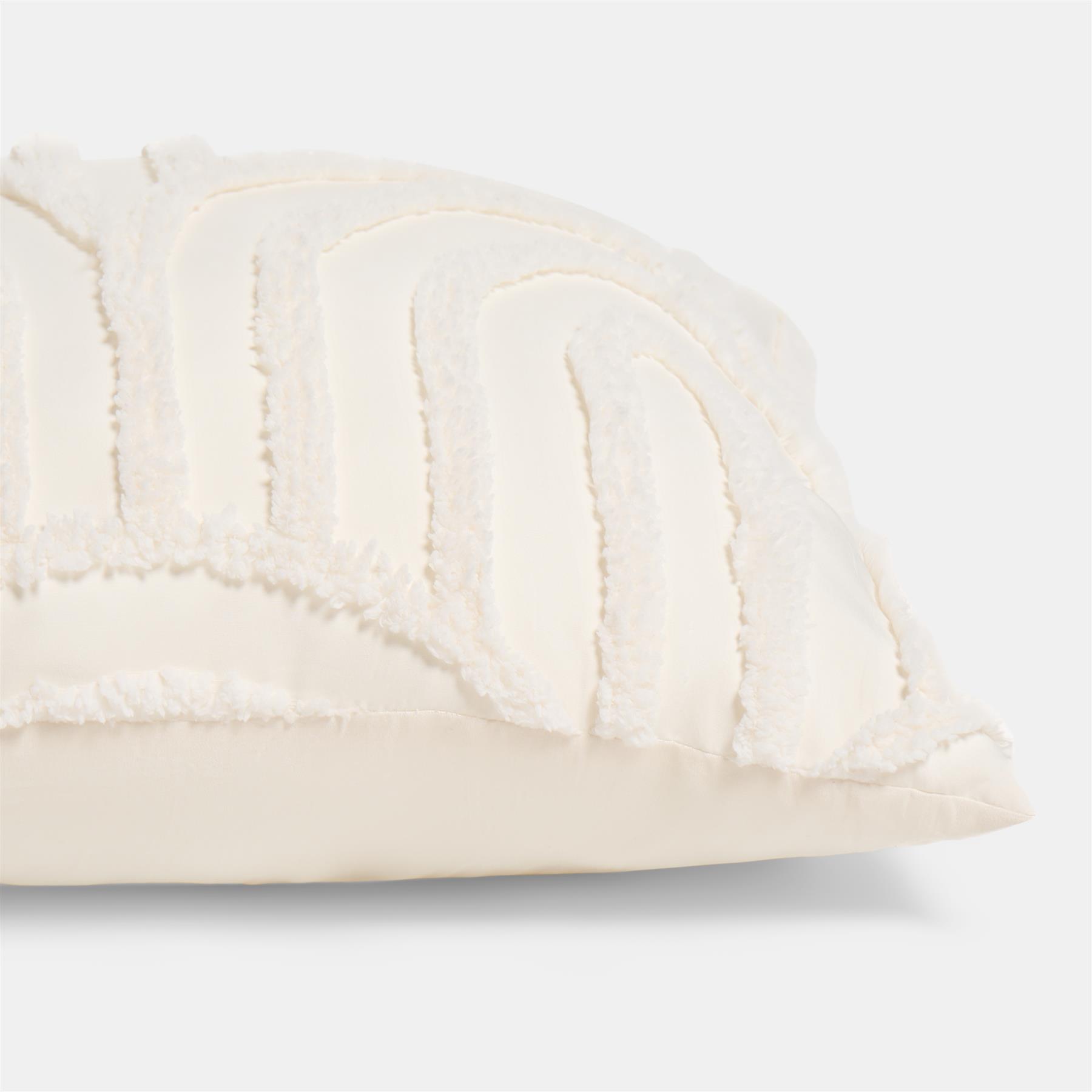 OHS Tufted Arches Bolster Cushion Fleece Soft Maternity Support Filled Pillow