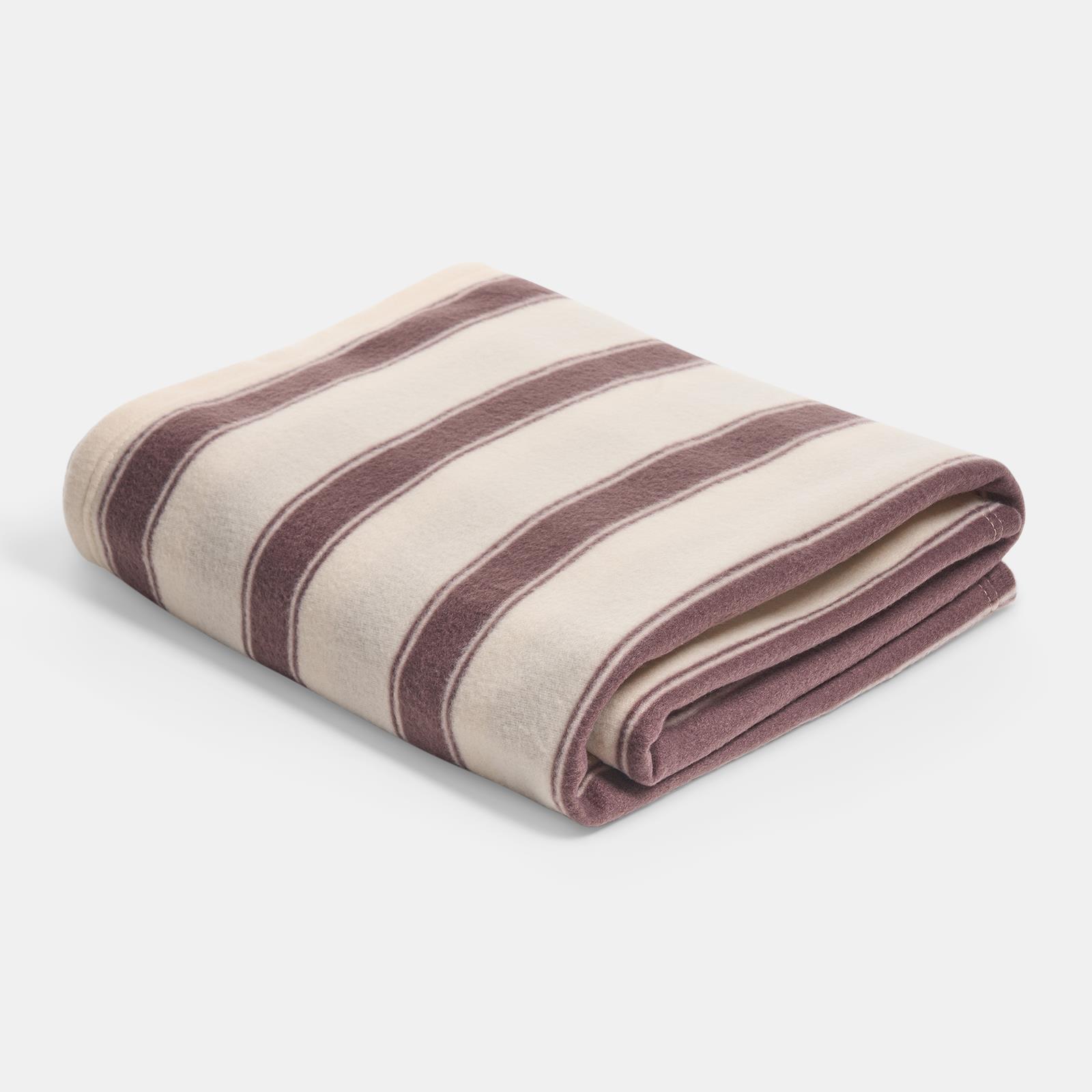 OHS Stripes Print Throw Soft Blanket Polar Fleece Lightweight Bedspread