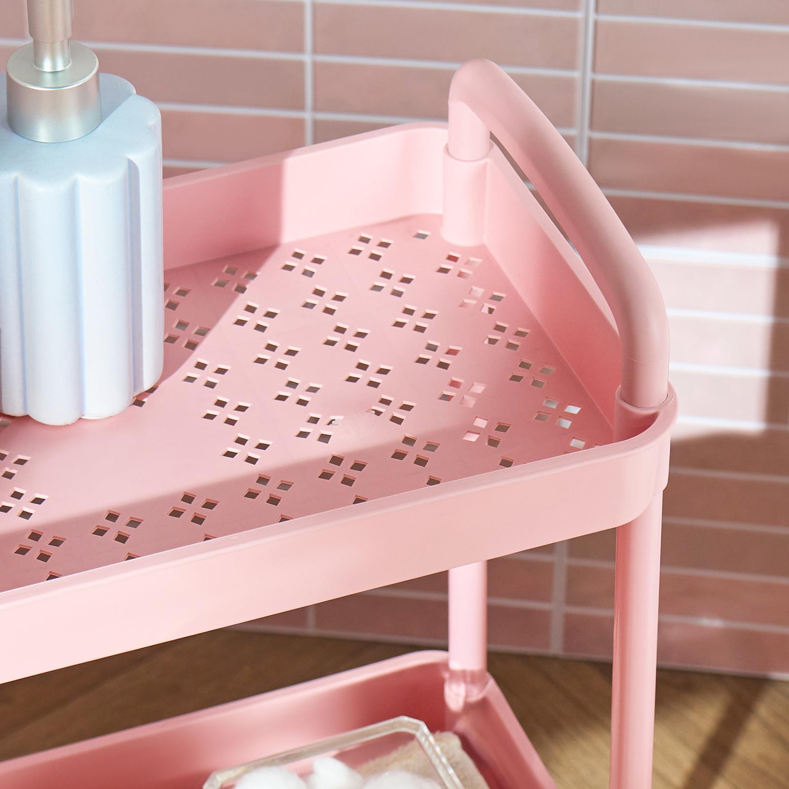 OHS Trolley Cart 3 Tier Roll Bathroom Storage Portable Kitchen Home Organiser