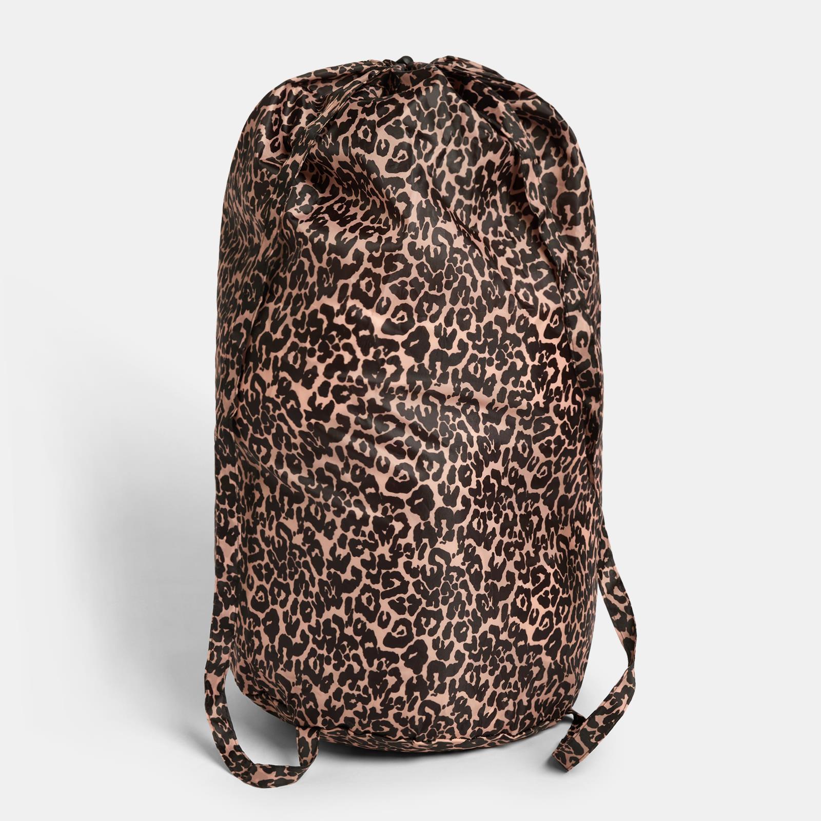 OHS Drawstring Laundry Bag Printed Travel Washing Backpack Lightweight Hamper