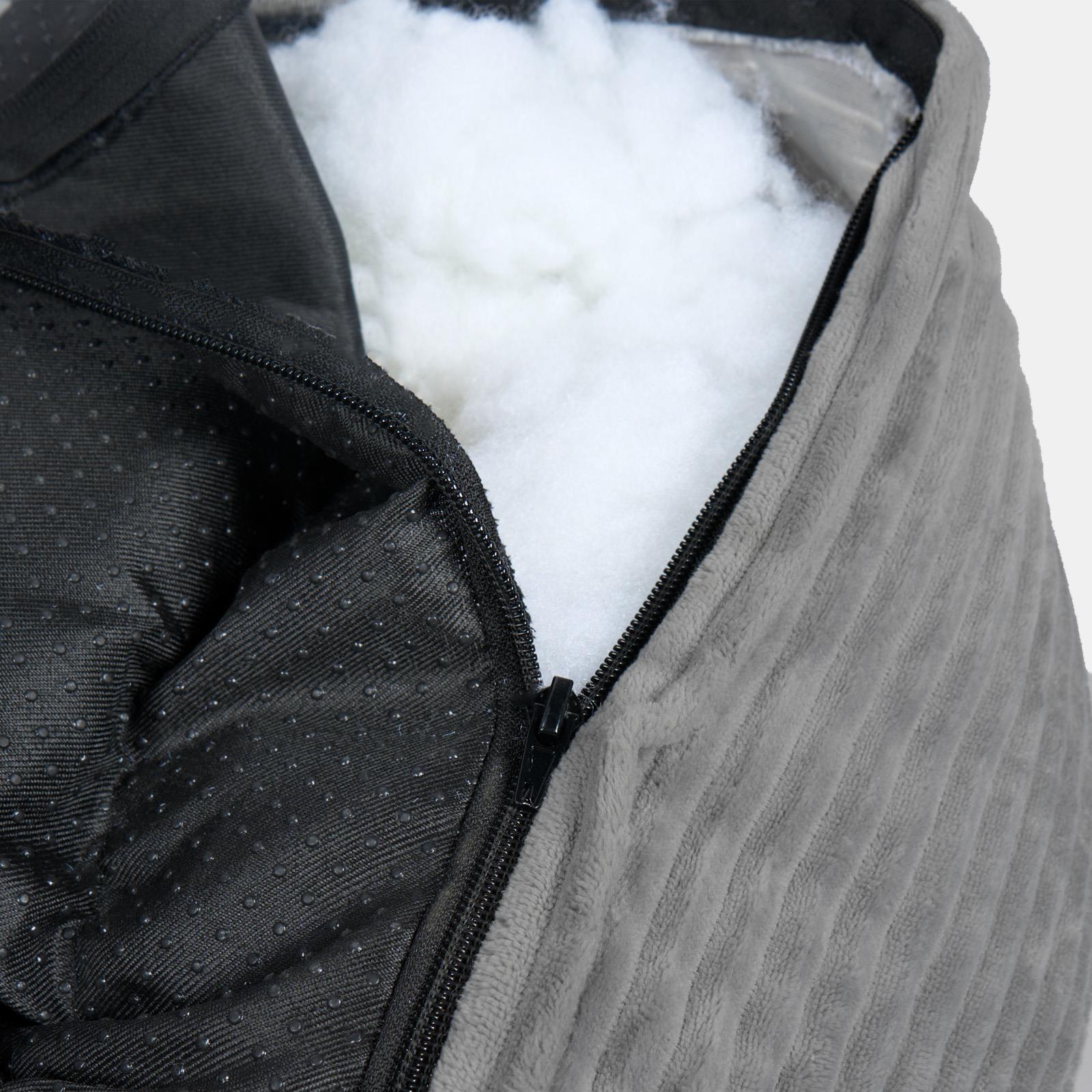 Dog Bed Washable Plush Soft Faux Fur Fleece Ribbed Pet Basket Cushion Warm Cosy