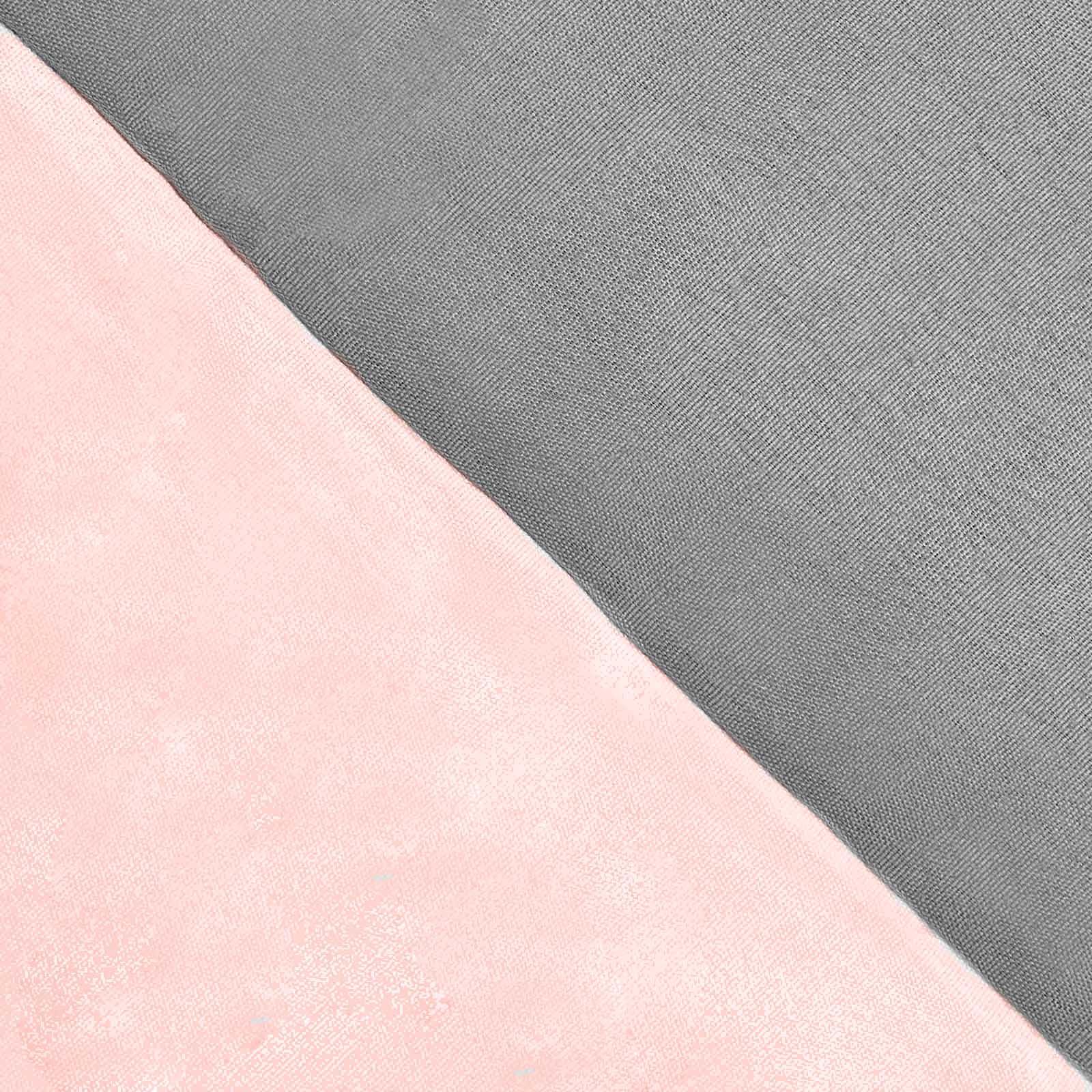 Brentfords Reversible Blush Grey Duvet Cover with Pillowcase Pink Bedding Set