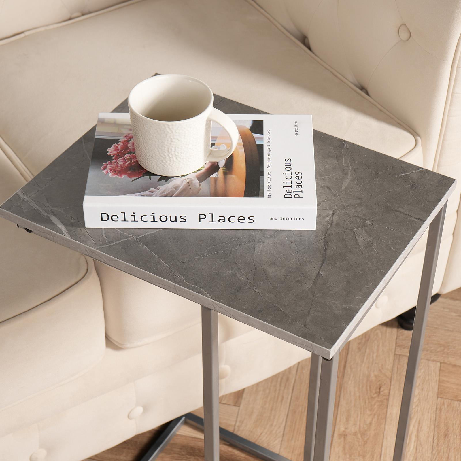 C Shape Table Coffee Laptop Side End Living Room Furniture Bedside Nightstand