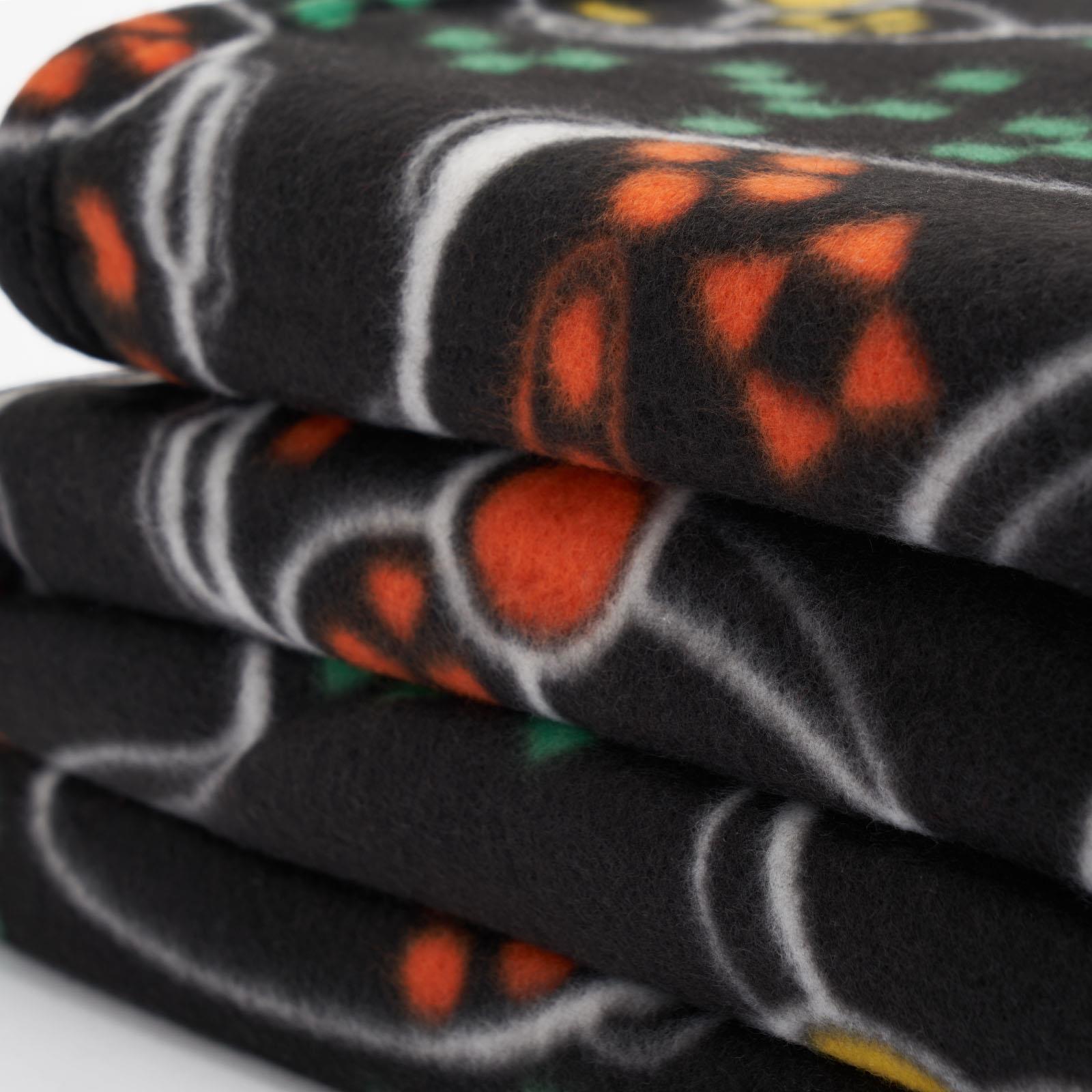 Dreamscene Gaming Fleece Throw Over Soft Warm Chair Blanket, 120 x 150cm - Black
