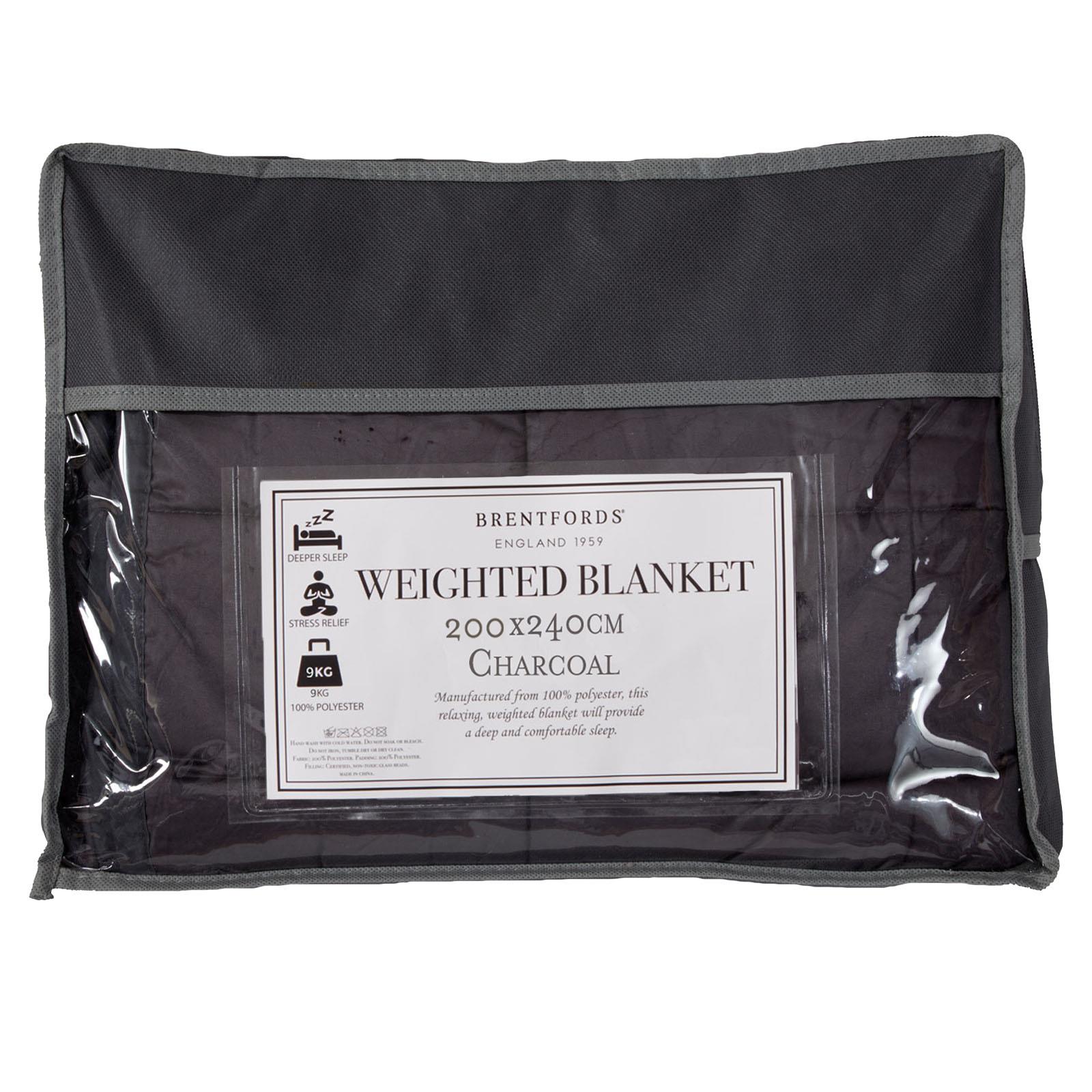 Brentfords Velvet Weighted Blanket Adult Anxiety Sleep Relief, King