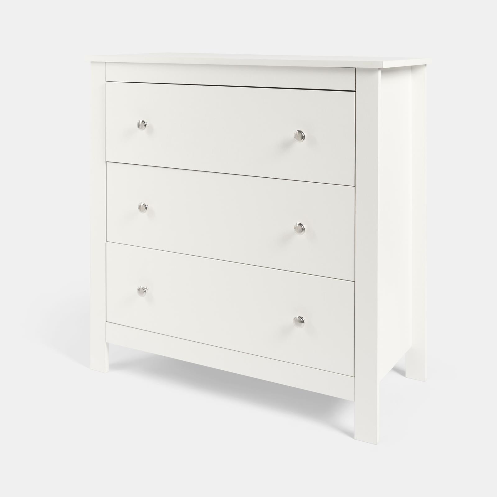 OHS Chicago Bedside Table 2/3 Drawer Hallway Cabinet Nightstand Unit Home Decor