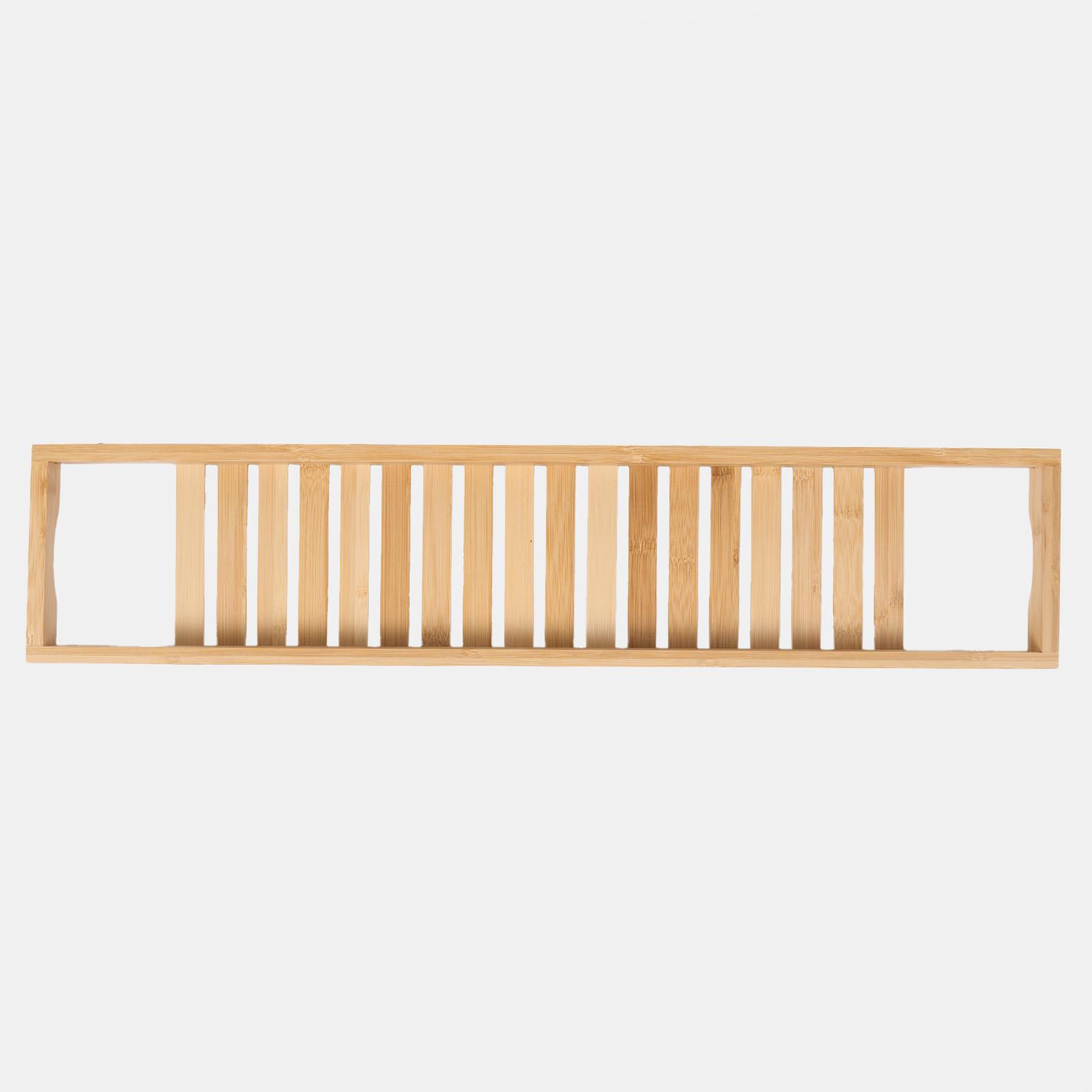 OHS Wooden Bath Tub Rack Storage Bathroom Caddy Shelf Tray Soap Holder Tidy Unit - Picture 9 of 16