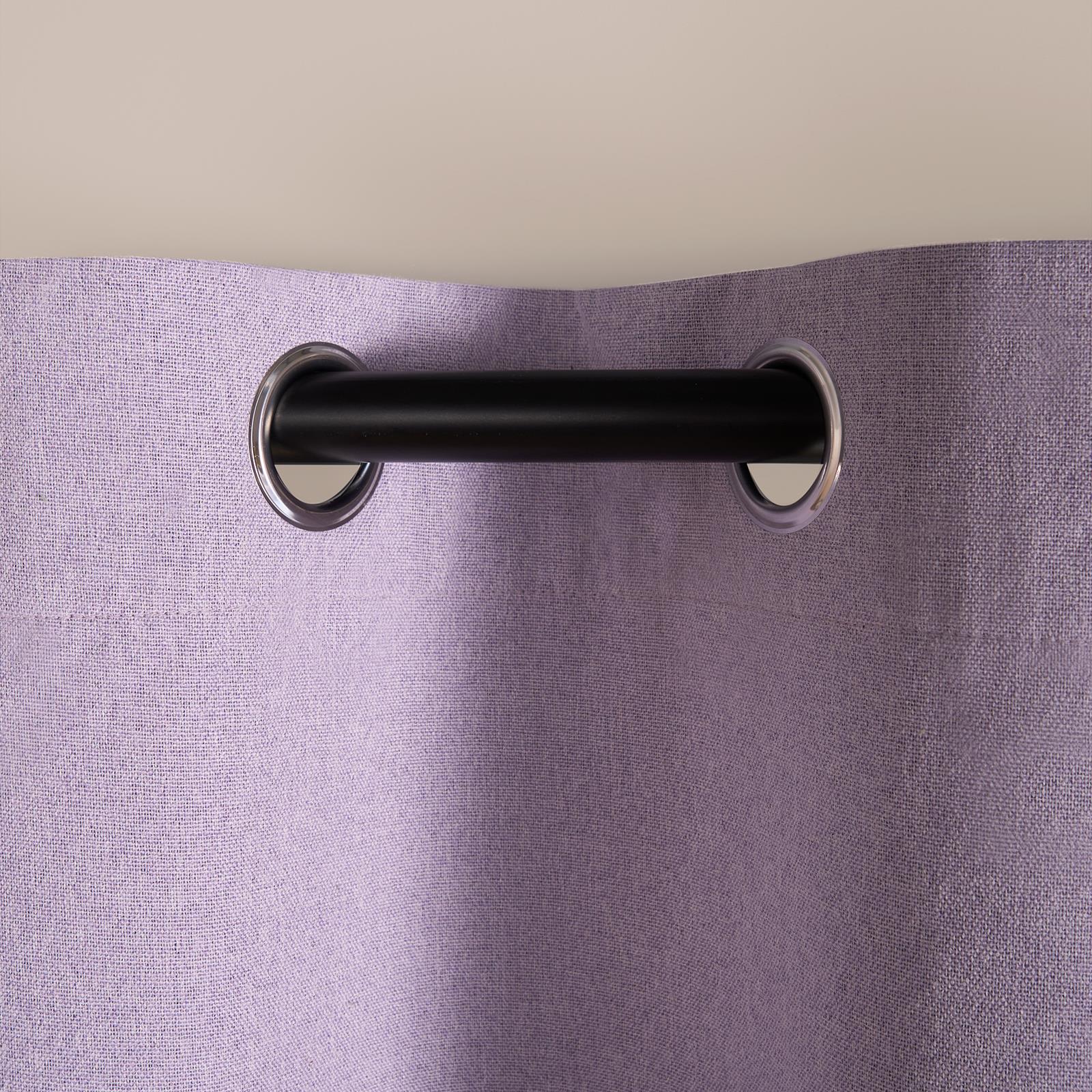 Pair of Eyelet Blackout Curtains Woven Ready Made Ring Top Thermal Texture Thick - Picture 31 of 48