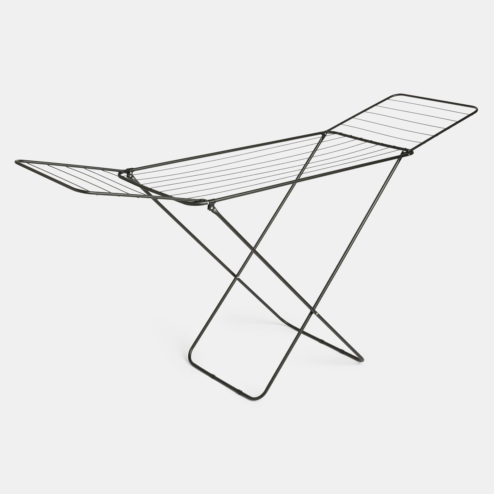 OHS 18M Foldable Drying Airer Clothes Horse Stainless Steel Winged Organiser