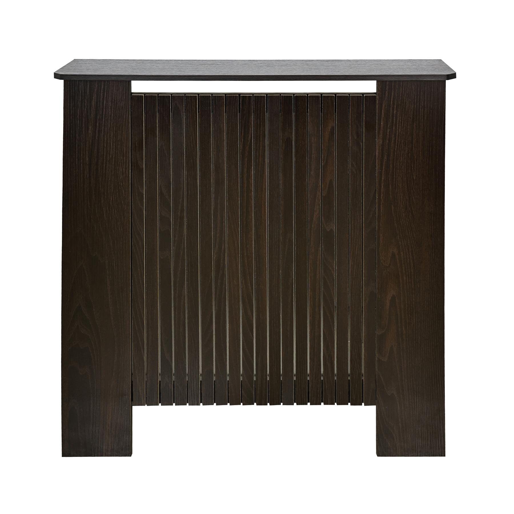 OHS Ribbed Radiator Cover Slatted Engineered Wood Side Board S M L Cabinet Shelf
