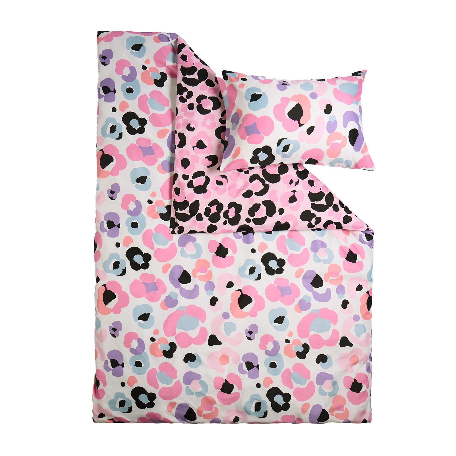 Leopard Reversible Duvet Cover Set Soft Quilt with Pillowcases Animal Bedding