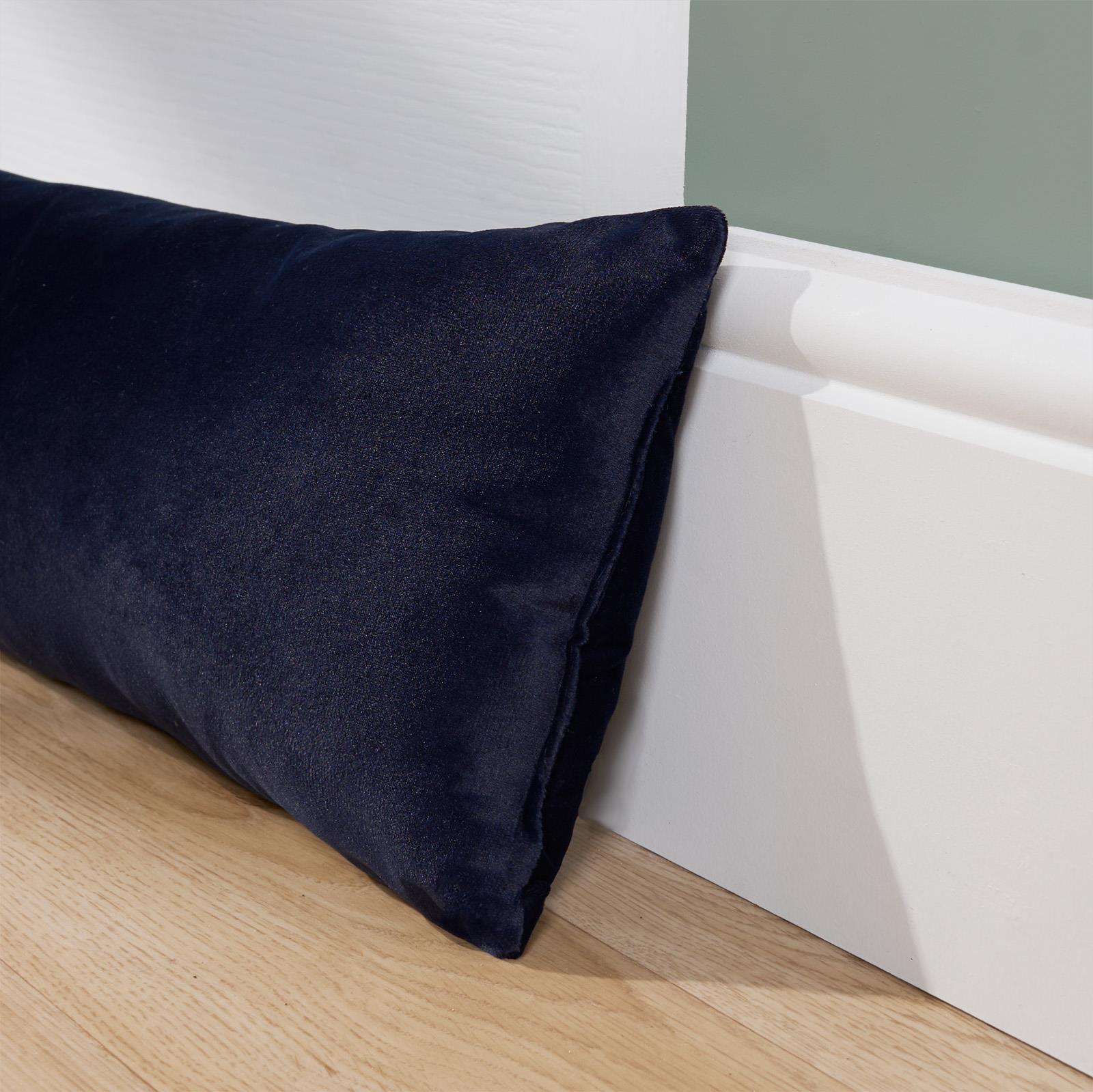 Draught Excluder Matte Velvet Fabric Door Stop Energy Saving Draft Window Seal