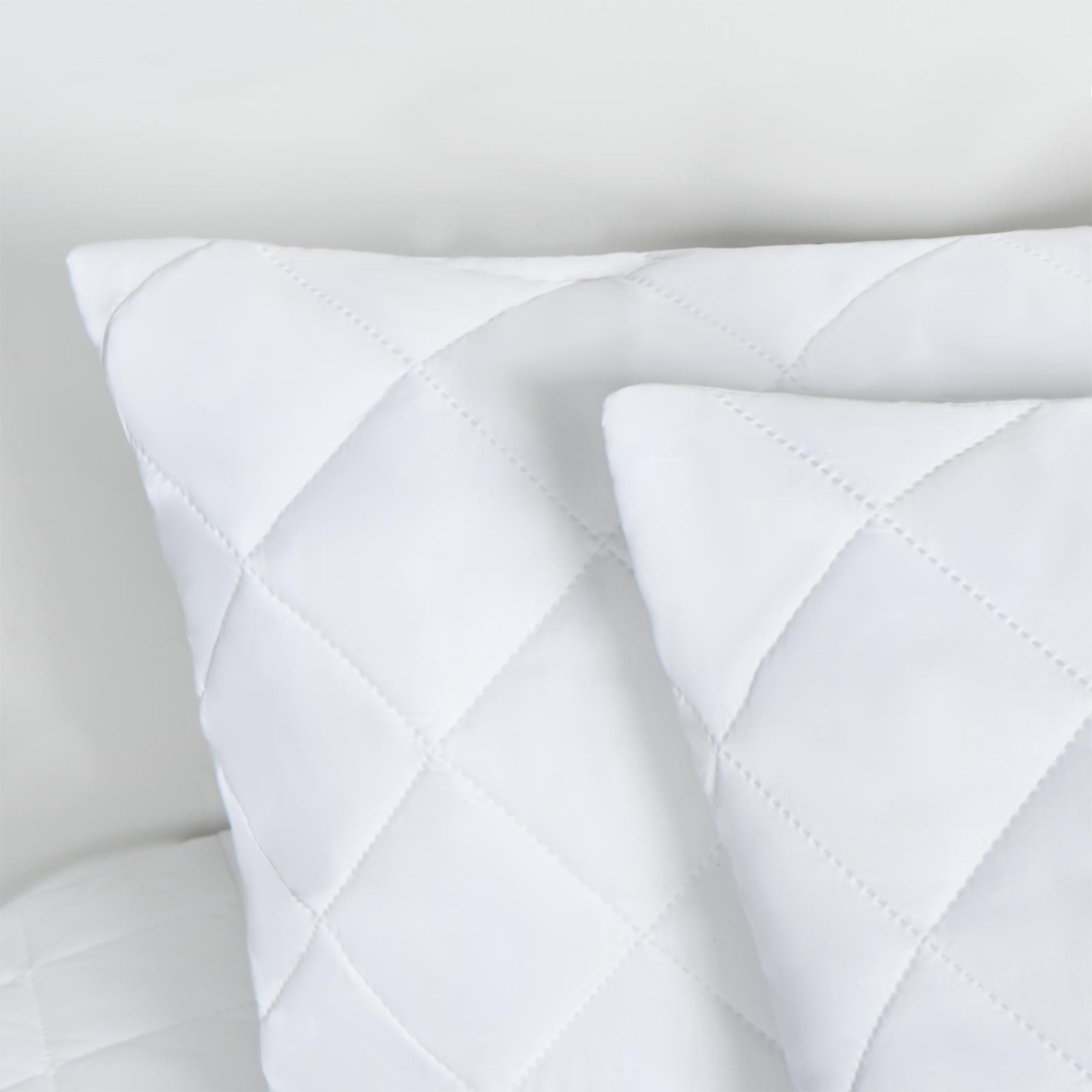 Pillow Protector Cases Soft Touch Cushion Cover 2 Pack Pinsonic Quilted Set Pair
