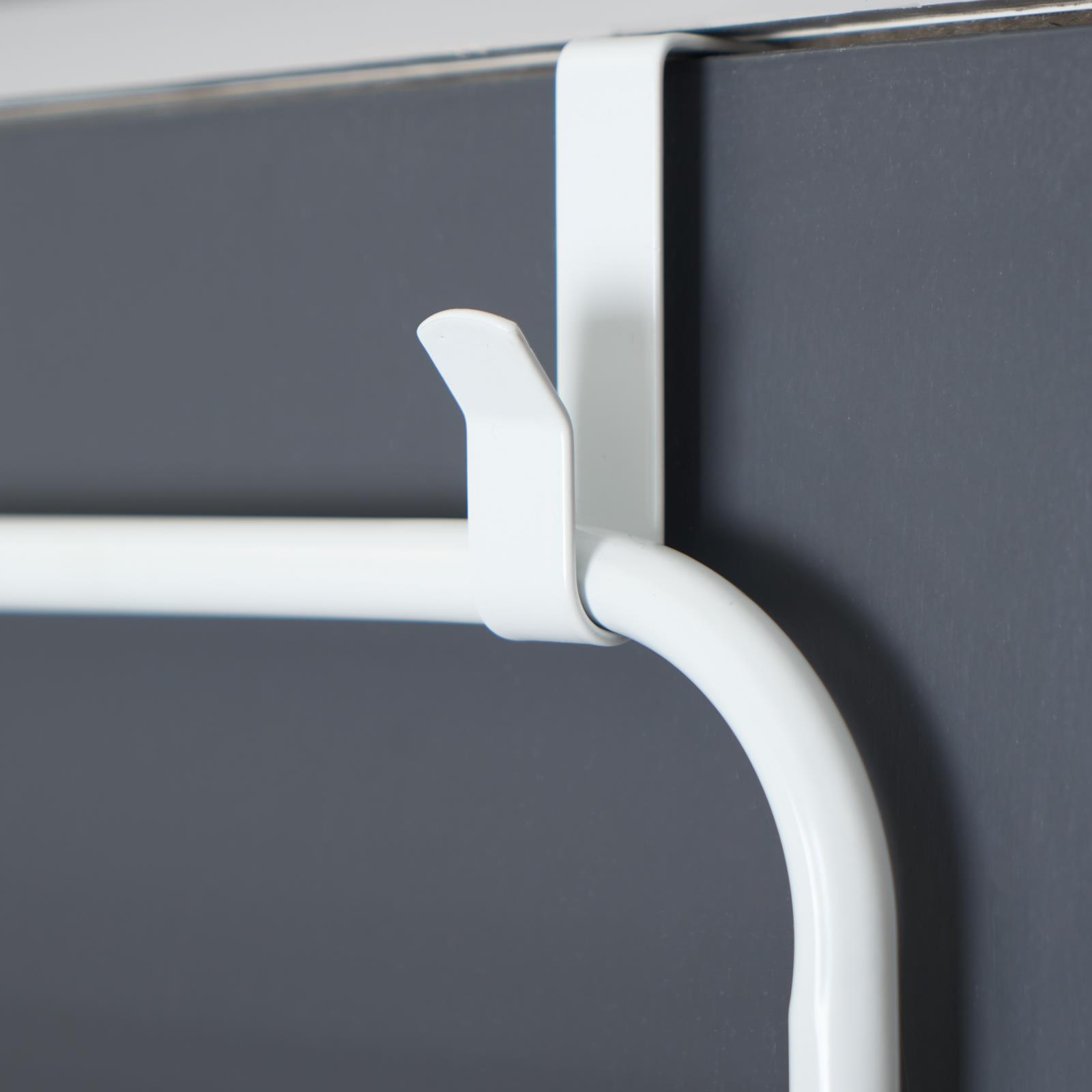 Over The Door Tiered Foldable Drying Rack Towel Storage Organiser Rail Hanger