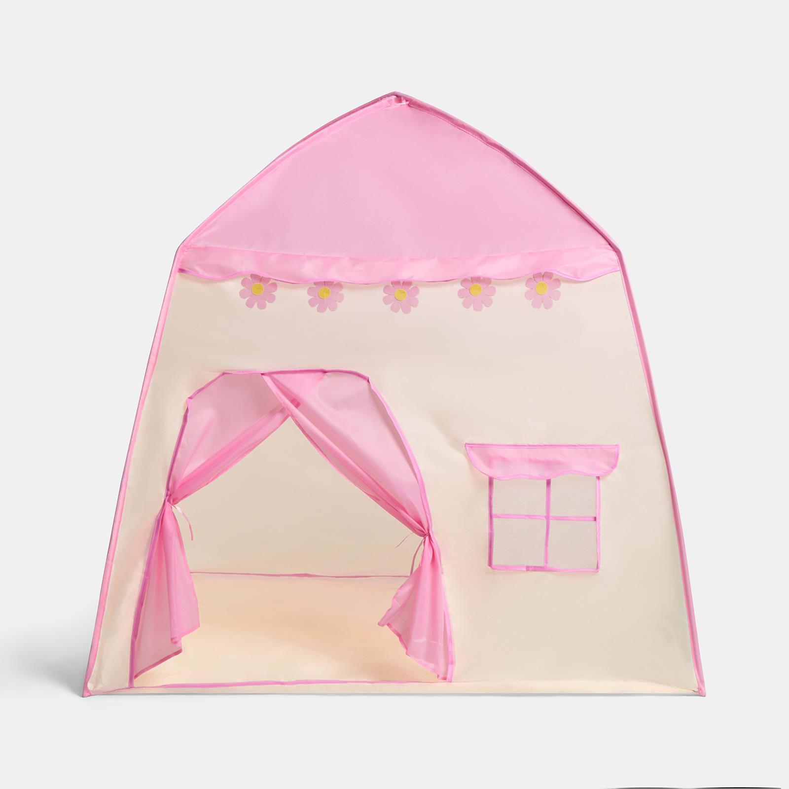 OHS Kids Flower Tent Indoor Outdoor Easy Set Up Garden Play House with Windows