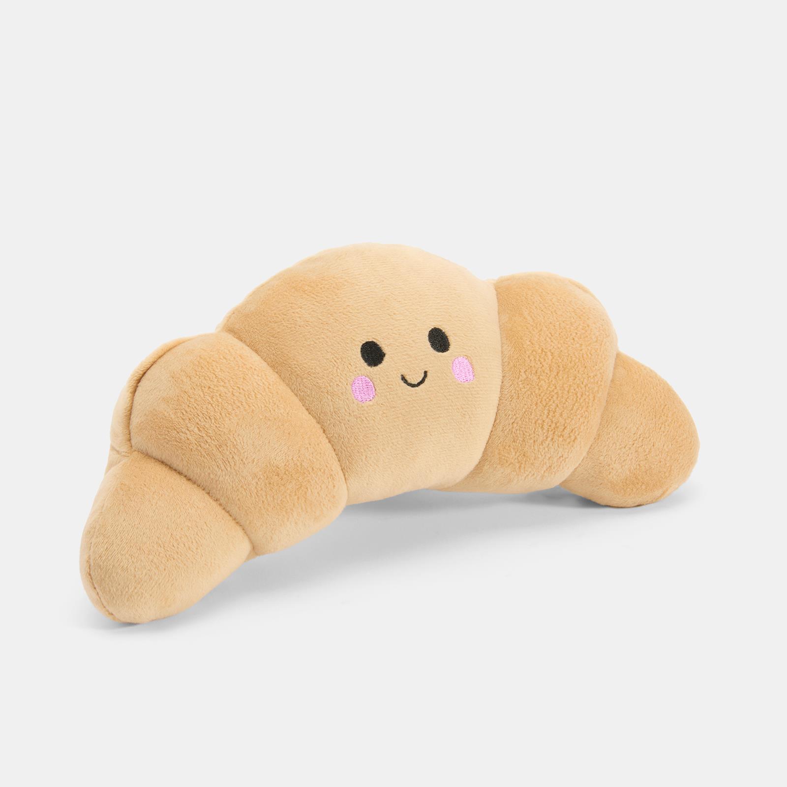 OHS Croissant Hottie Microwaveable Warmie Fluffy Novelty Heat Pad Hand Warmer