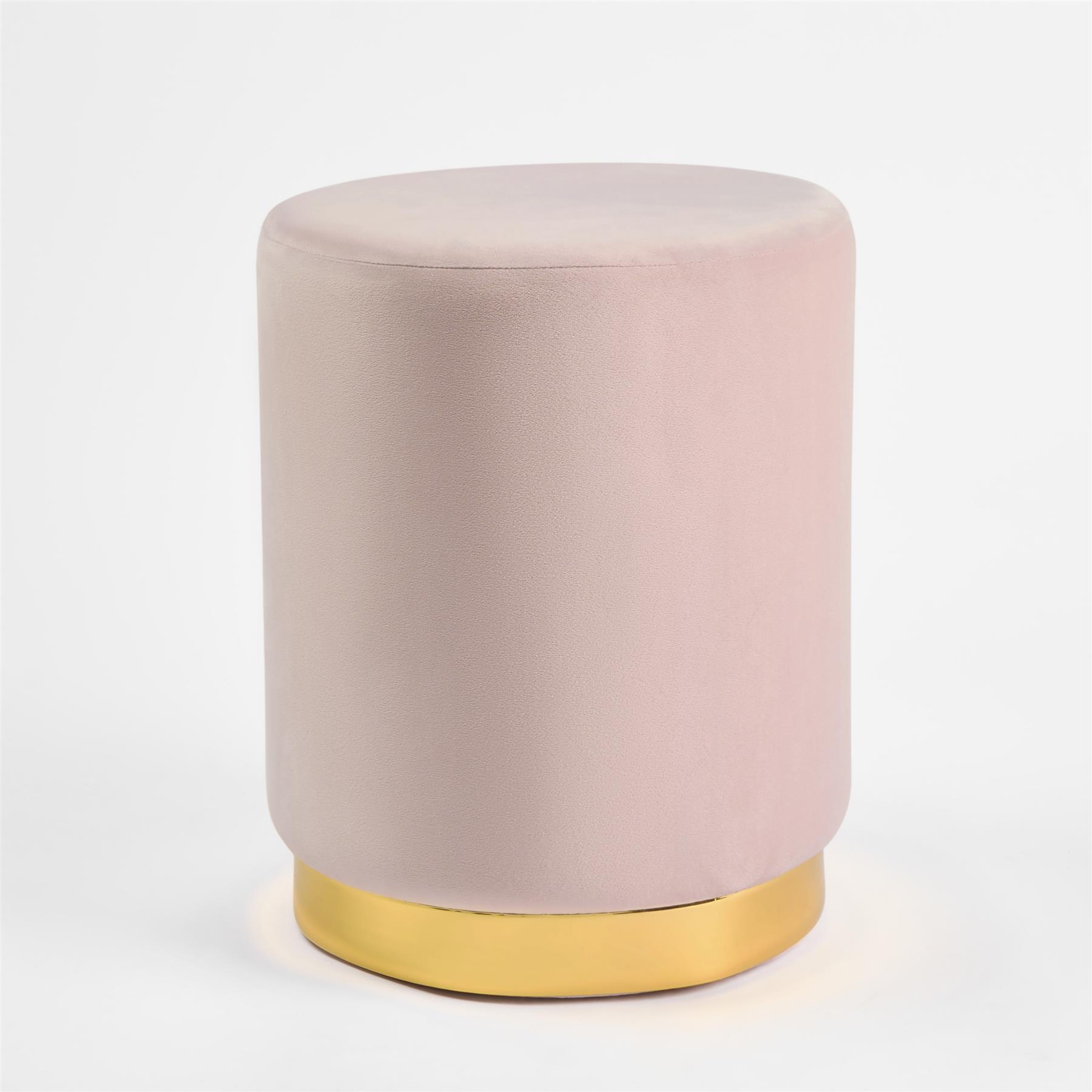 Matte Velvet Footstool Pouffe Modern Vanity Home Bedroom Seat Cushion Rest Chair