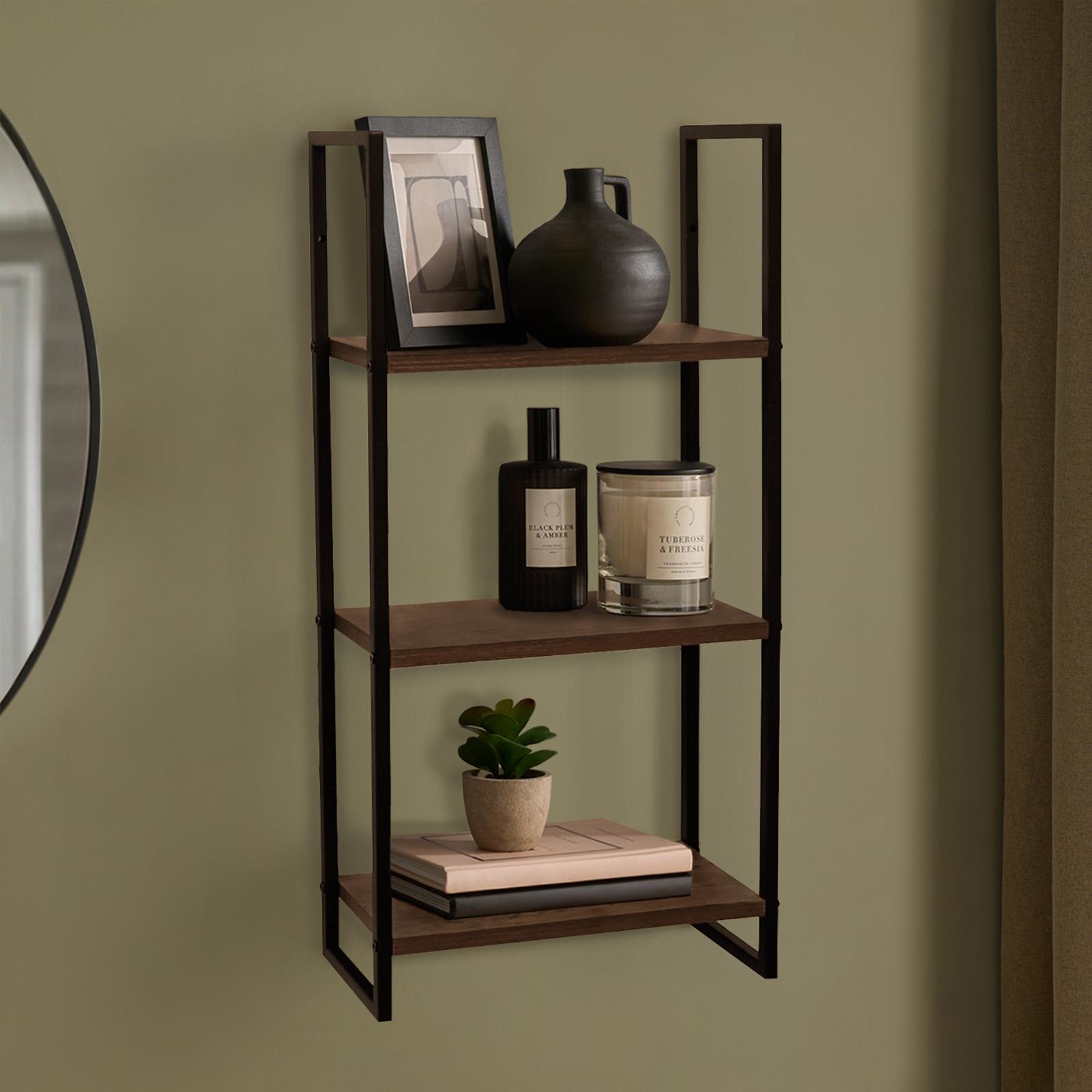 OHS 3-Tier Wall Shelf Floating Decorative Home Shelving Display Unit 
