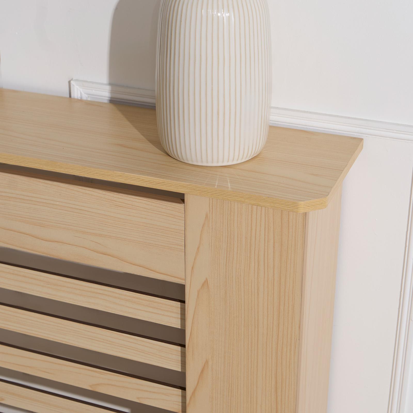 Wooden Radiator Cover Side Board S M L Cabinet Shelf Modern Hallway Furniture - Picture 15 of 55