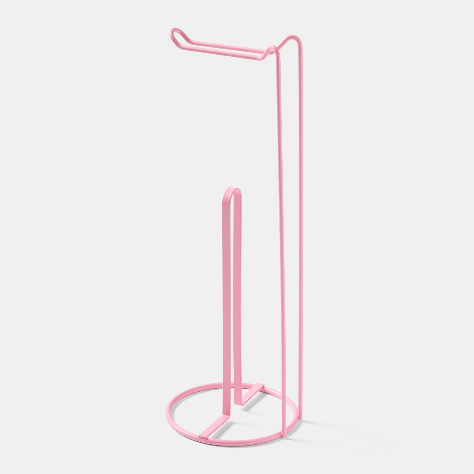 OHS Metal Toilet Roll Holder Freestanding Bathroom Storage Organiser