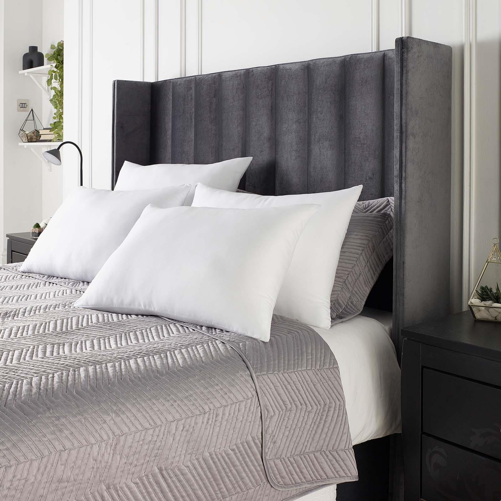 Pack of 2,4 Pillows Hotel Quality Bounce Back Microfibre Filled Plump Bedding