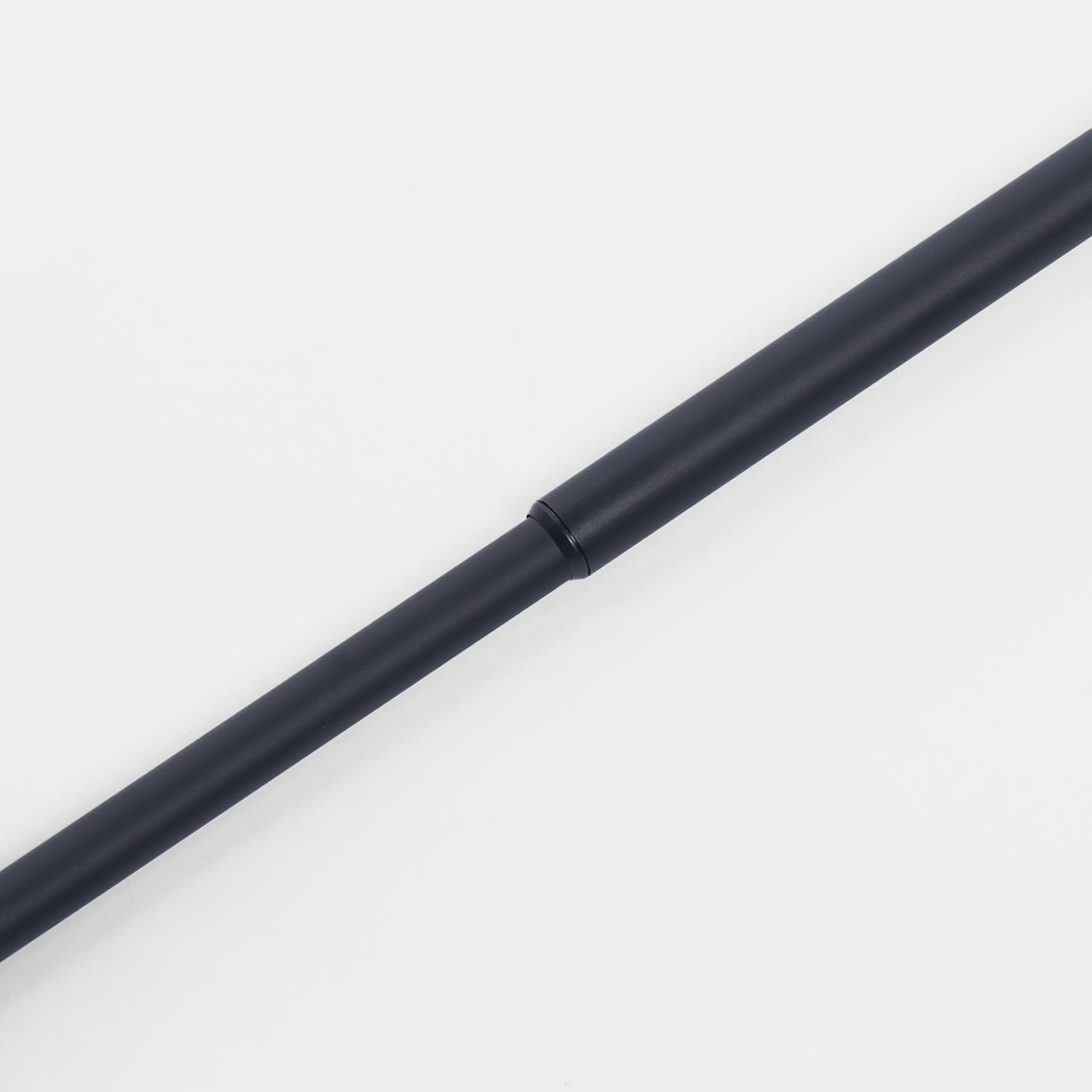 OHS 120-200cm Curtain Pole Extendable Metal 16mm Ball Trumpet Twist Finnials