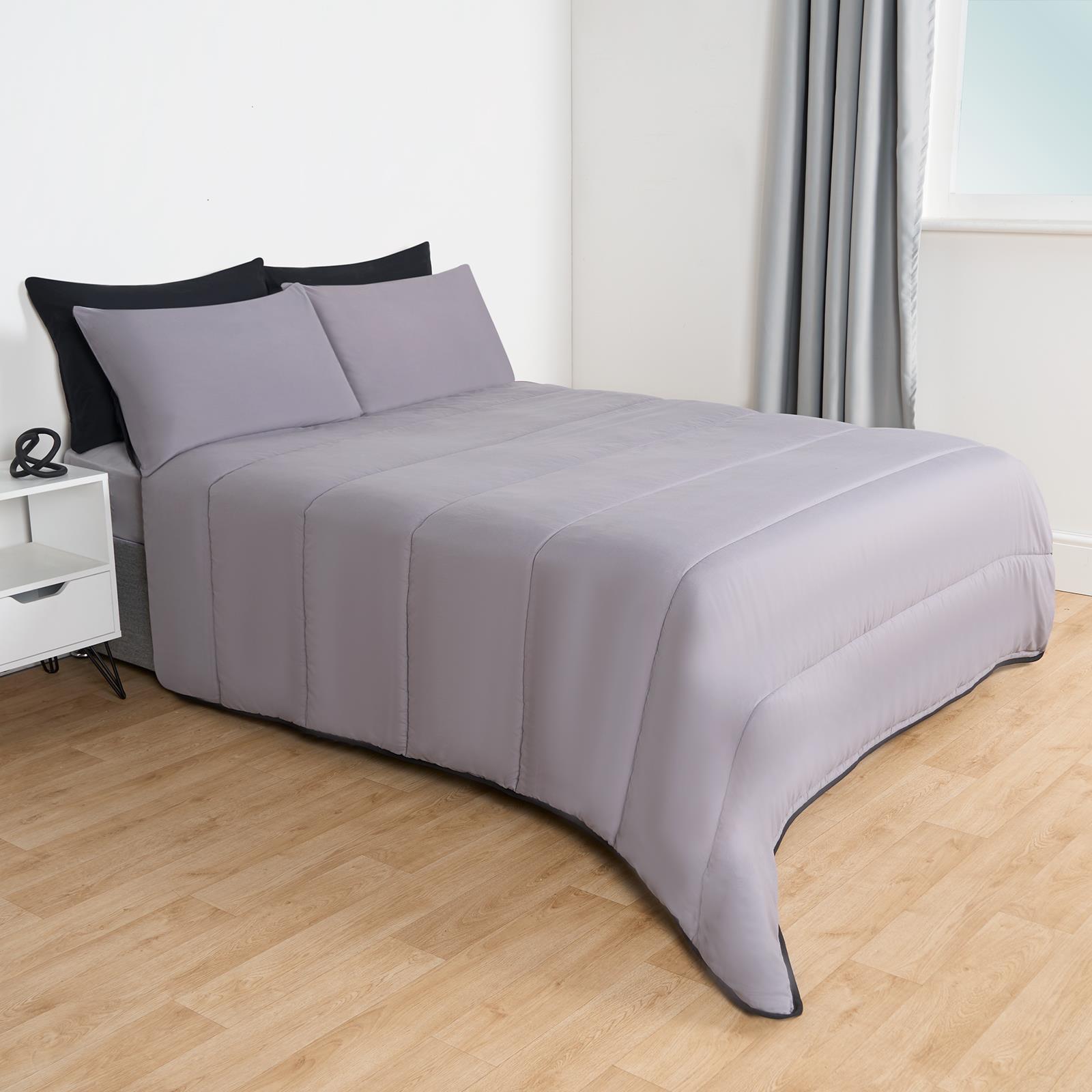 OHS Coverless 10.5 TOG Soft Duvet Pillowcase Quilted Bedding Set Single Double - Picture 3 of 107