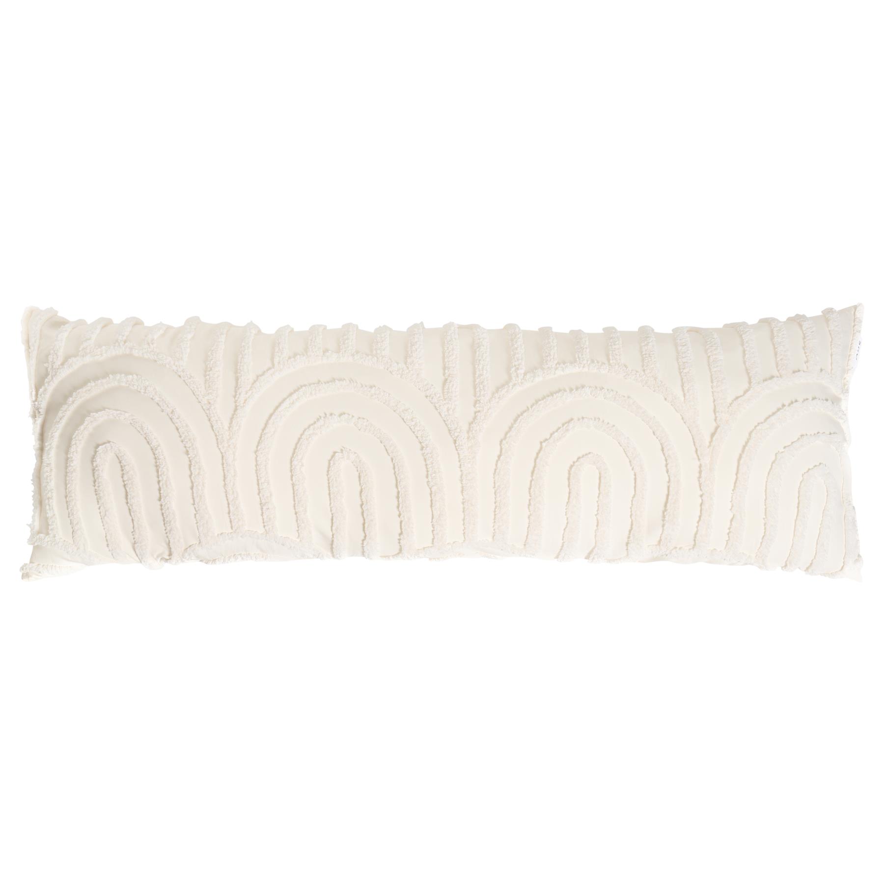 OHS Tufted Arches Bolster Cushion Fleece Soft Maternity Support Filled Pillow