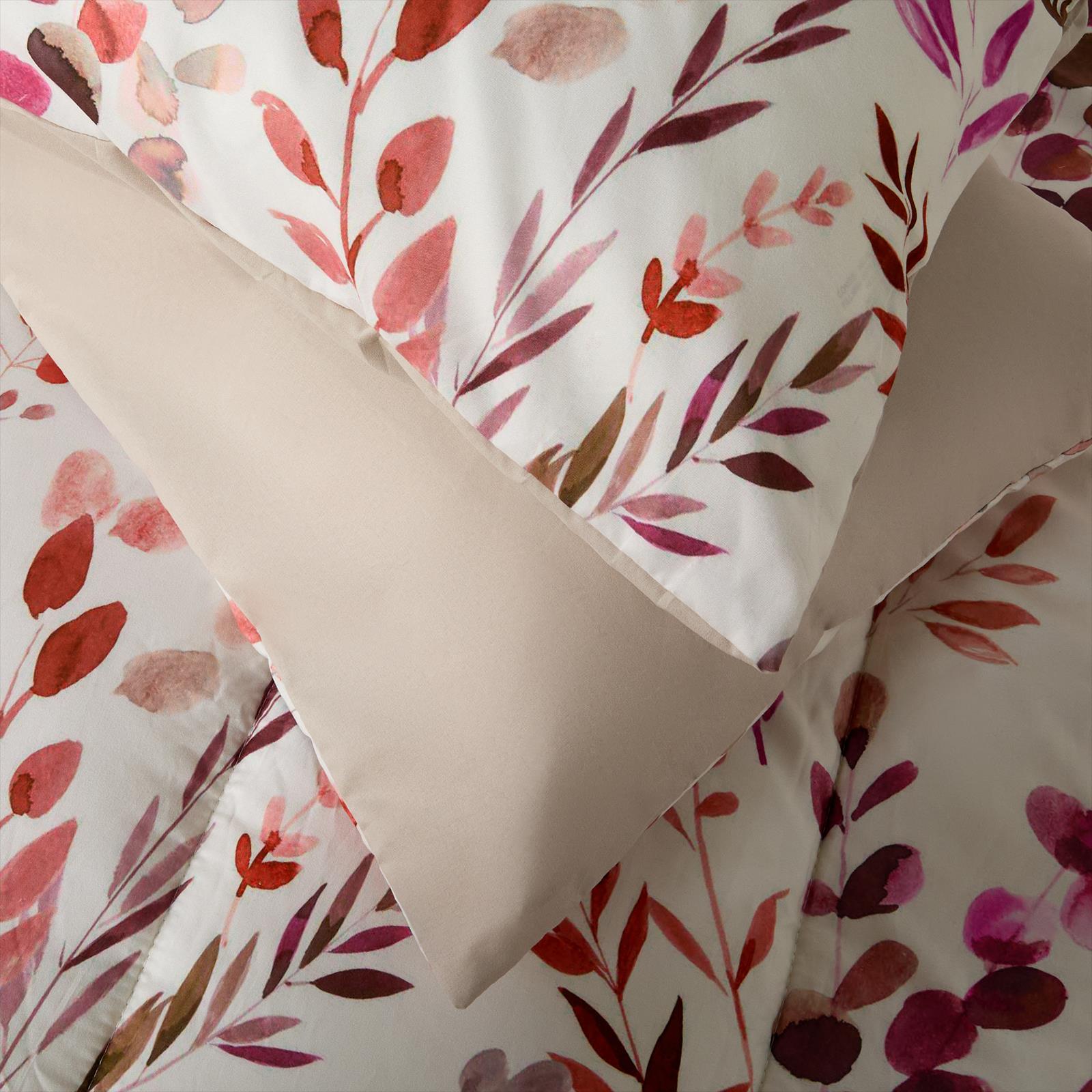OHS Coverless Duvet & Pillowcase 10.5 Tog Floral Print Bedding Set Easy Care