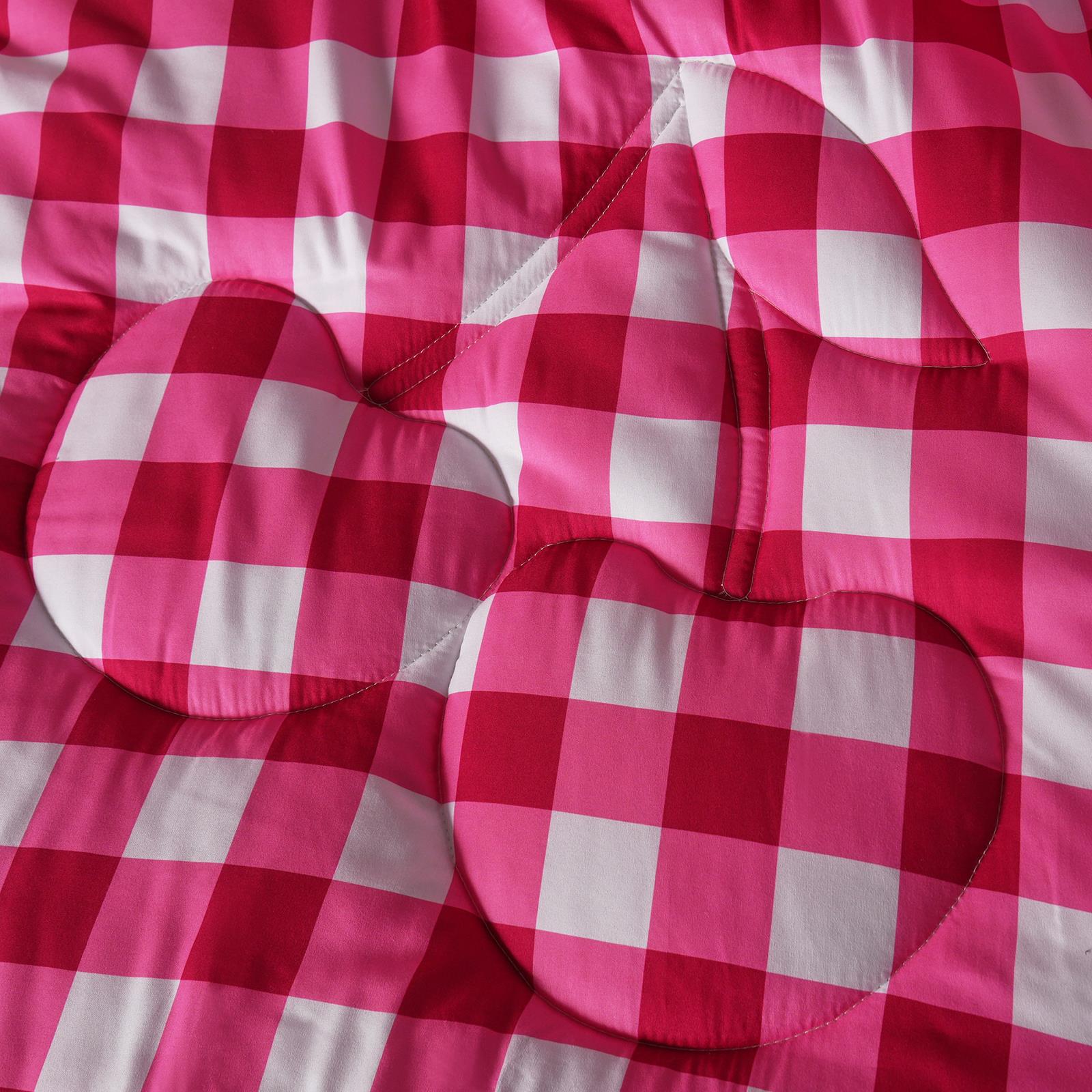 OHS Cherry Bows 7.5 Tog Coverless Duvet with Pillowcase Winter Warm Bedding Set