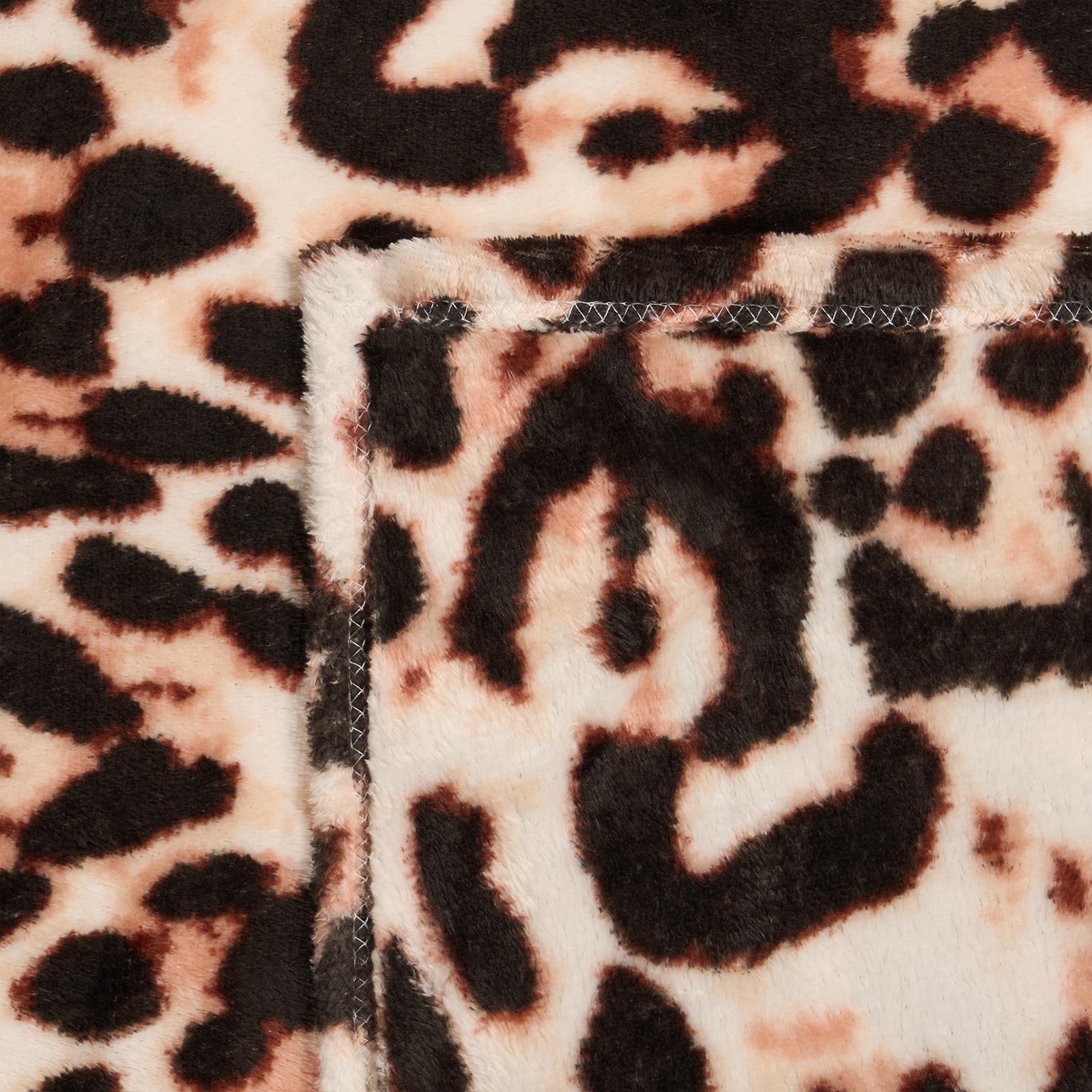 Ultra Soft Throw Bed Blanket Leopard Fleece Plush Sofa Bedspread Warm Travel