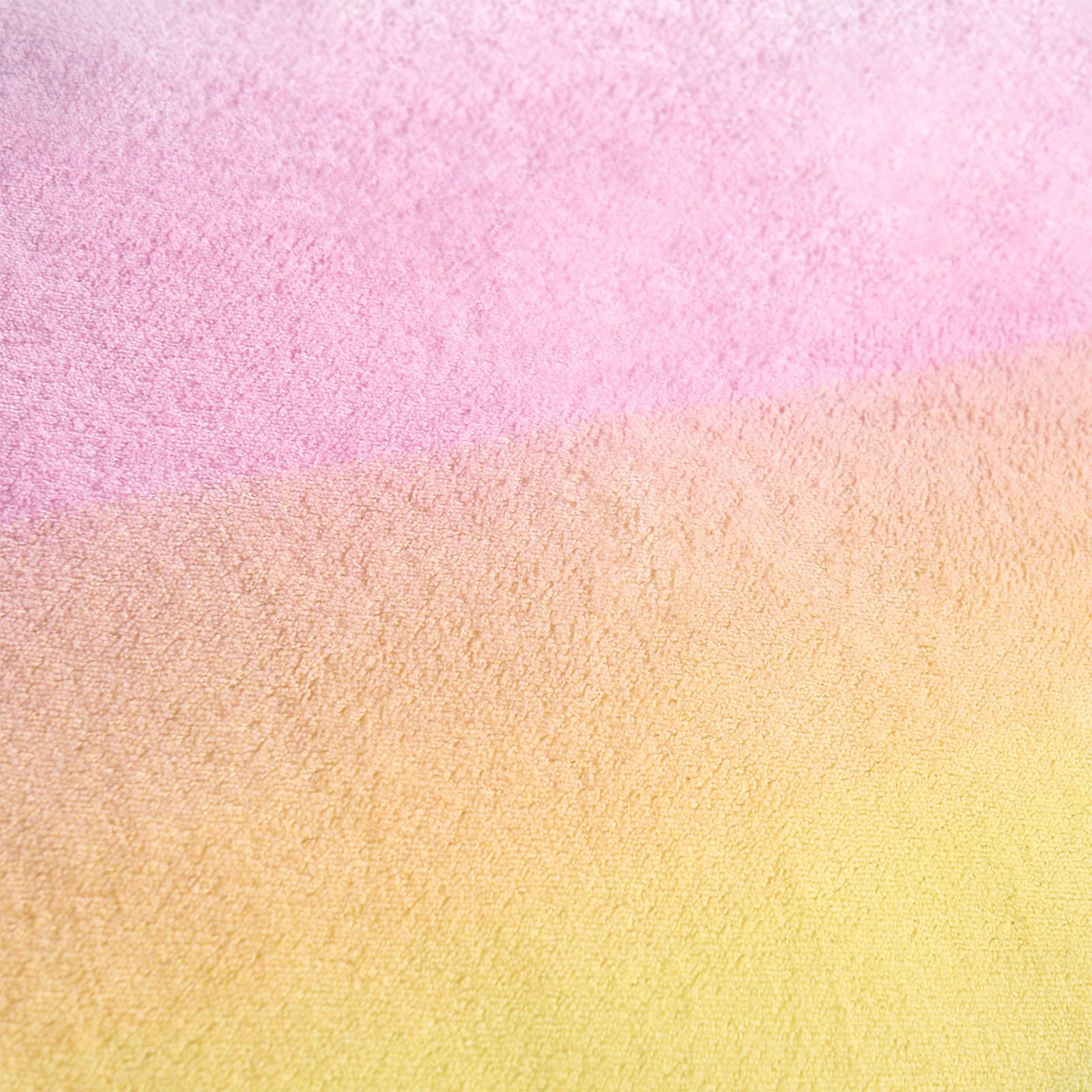 Ombre Fleece Duvet Cover Pillowcase Quilt Rainbow Bedding Set Soft Single Double
