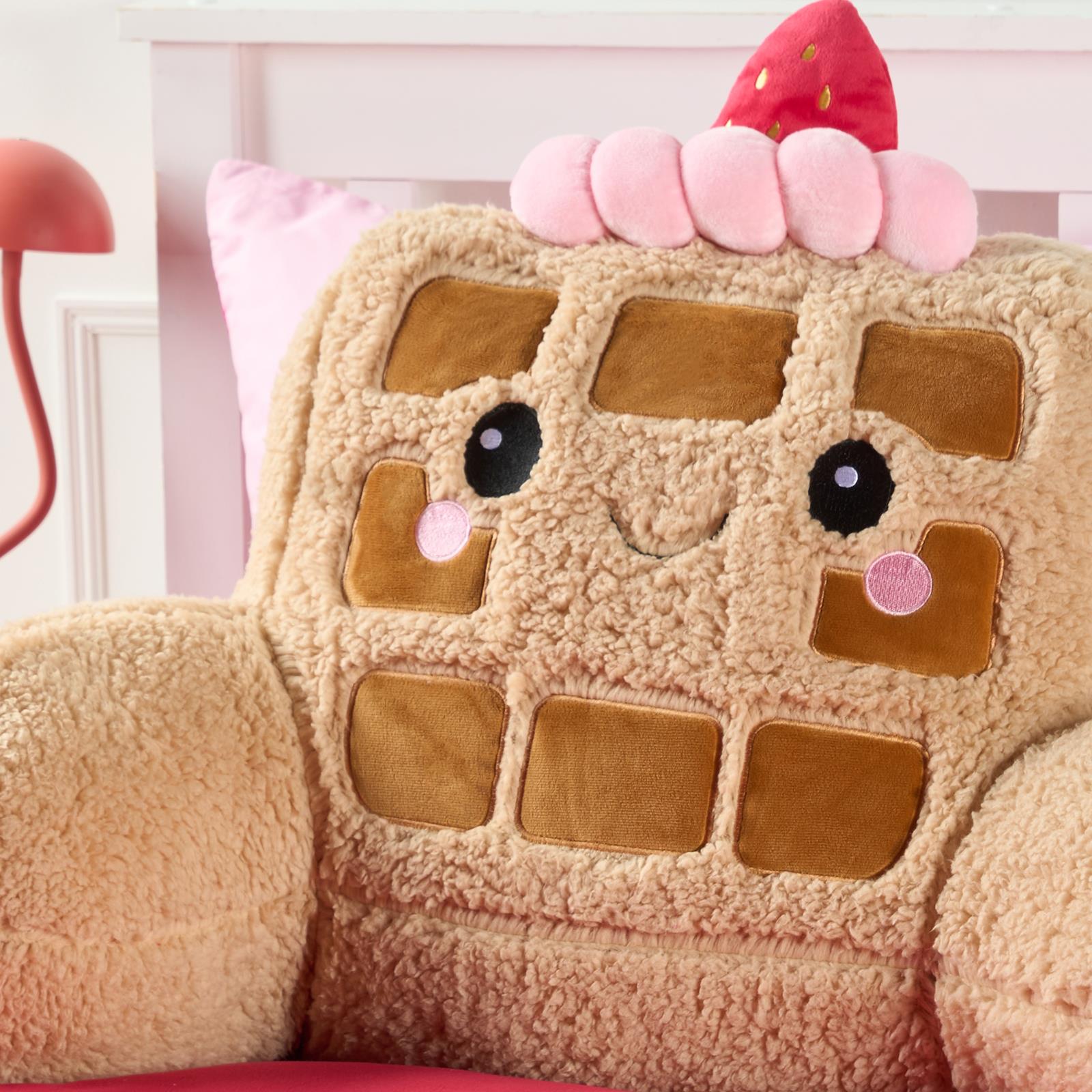 OHS Character Cuddle Cushion Soft Fleece Reading Pillow with Arms Bed Chair