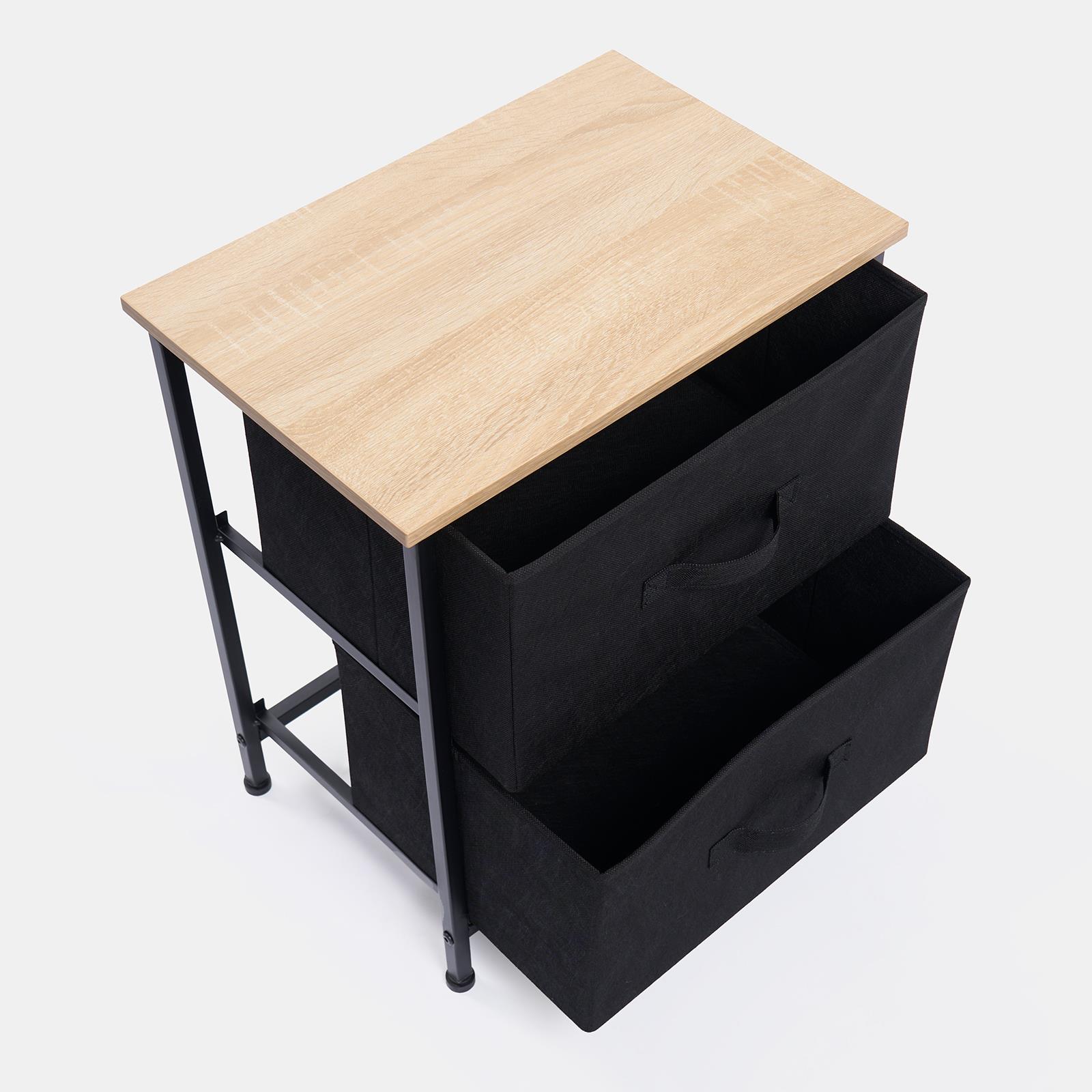 Fabric Cabinet Bedside 2/3/4 Drawers Storage Unit Clothes Shoes Home Organiser - Picture 20 of 94