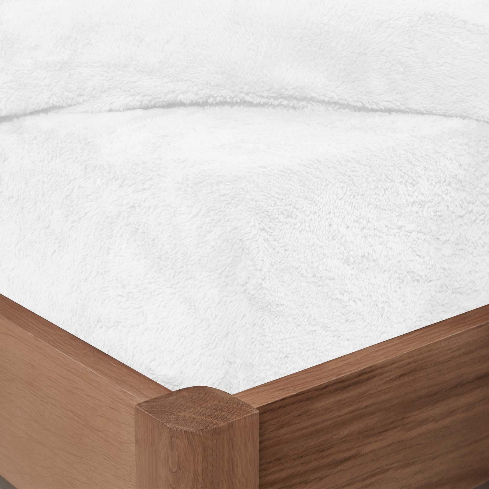OHS Teddy Fleece Fitted Sheet Thermal Warm Single Double King Bedding NEW