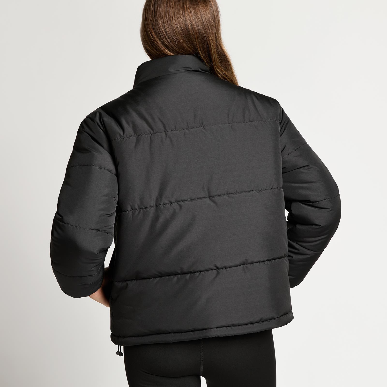 OHS Puffer Jacket Windproof Padded Winter Outerwear Cropped Zip Coat Hiking