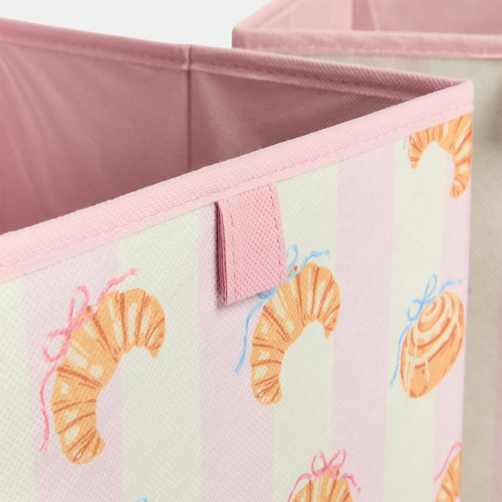 OHS Kids Storage Box Cube Printed Folding 2 Pack Space Saving Shoe Toy Organiser