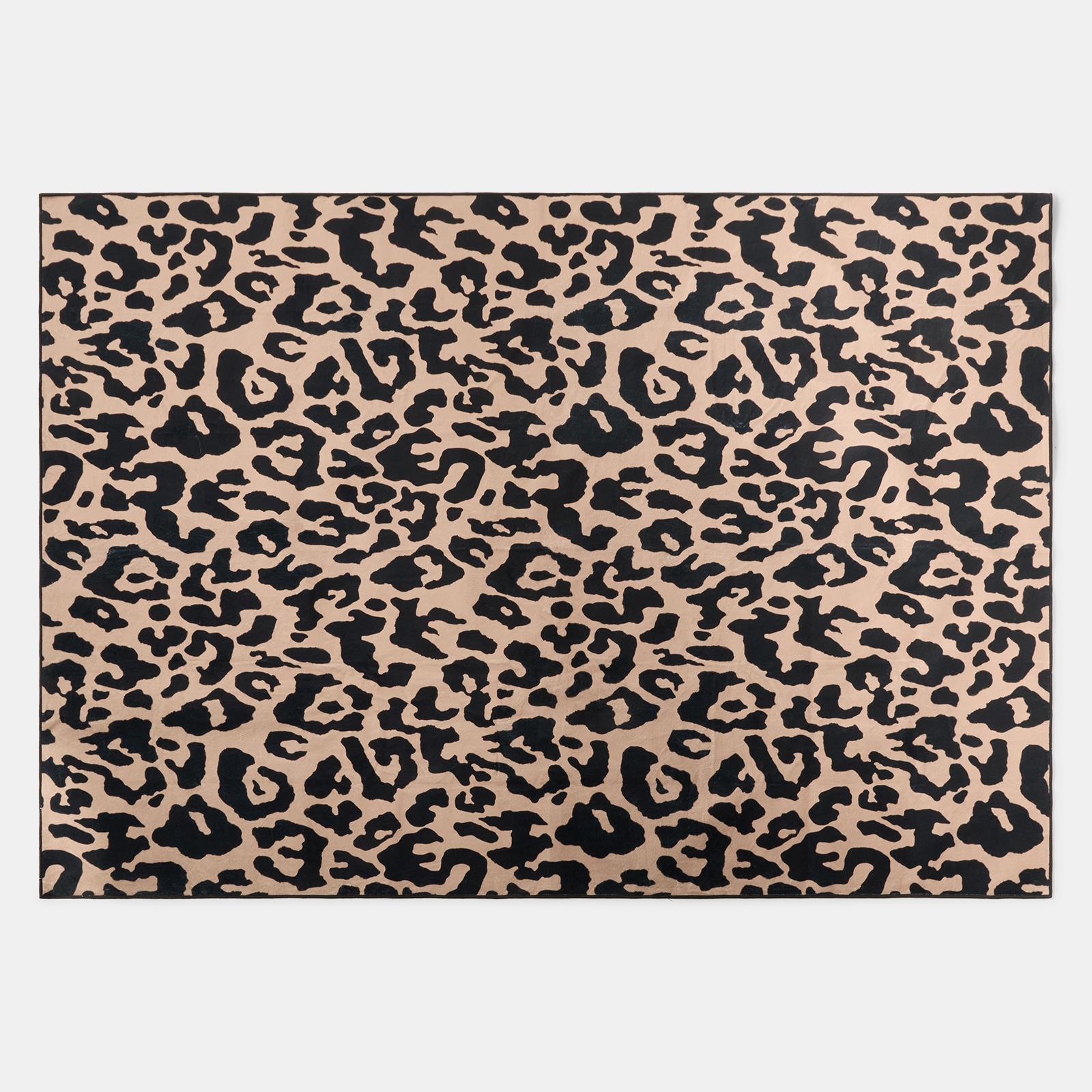 OHS Washable Rug Animal Print Ultra Soft Living Room Area Mat Accent Rugs