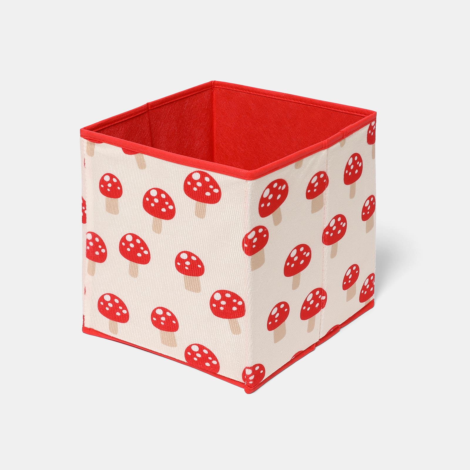 OHS Kids Storage Box Cube Printed Folding 2 Pack Space Saving Shoe Toy Organiser
