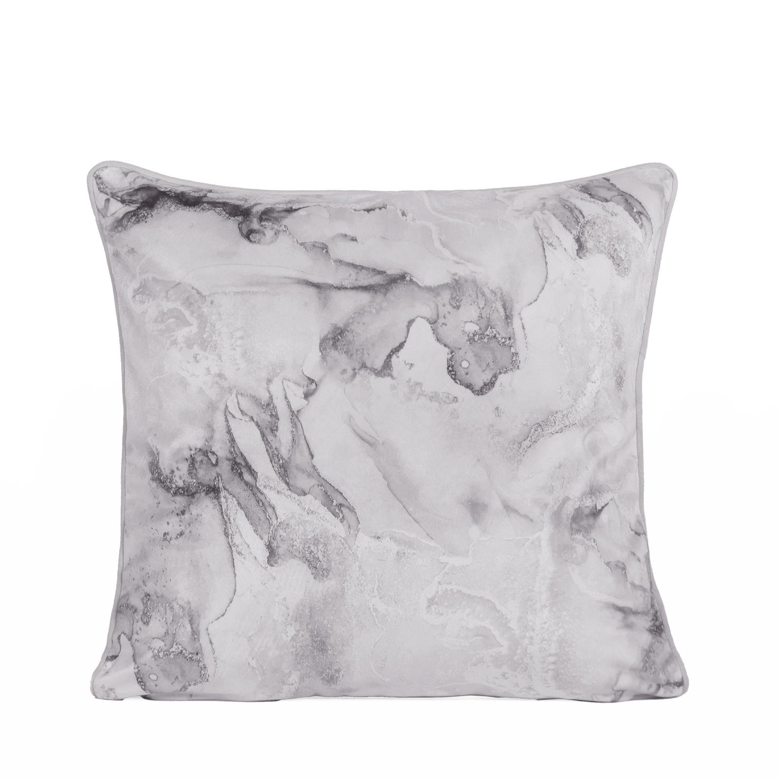 Matte Velvet Cushion Covers Marble Pack of 2/4 Plump Filled Pads Home Decor Set - Picture 39 of 47