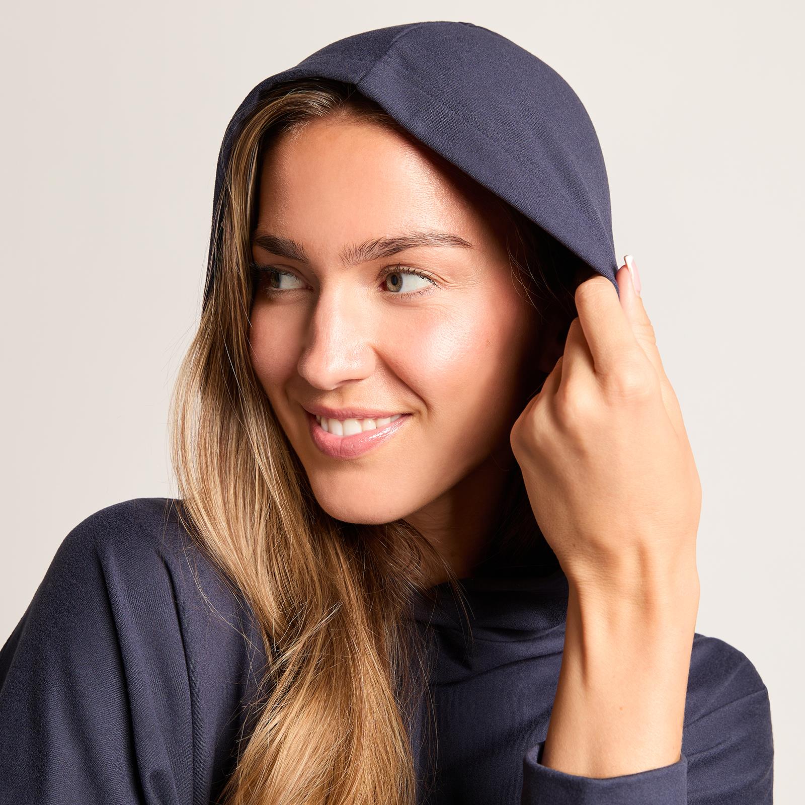 OHS Bubble Hem Co-Ord Set Hoodie Drawstring Relaxed Joggers Tracksuit Loungewear