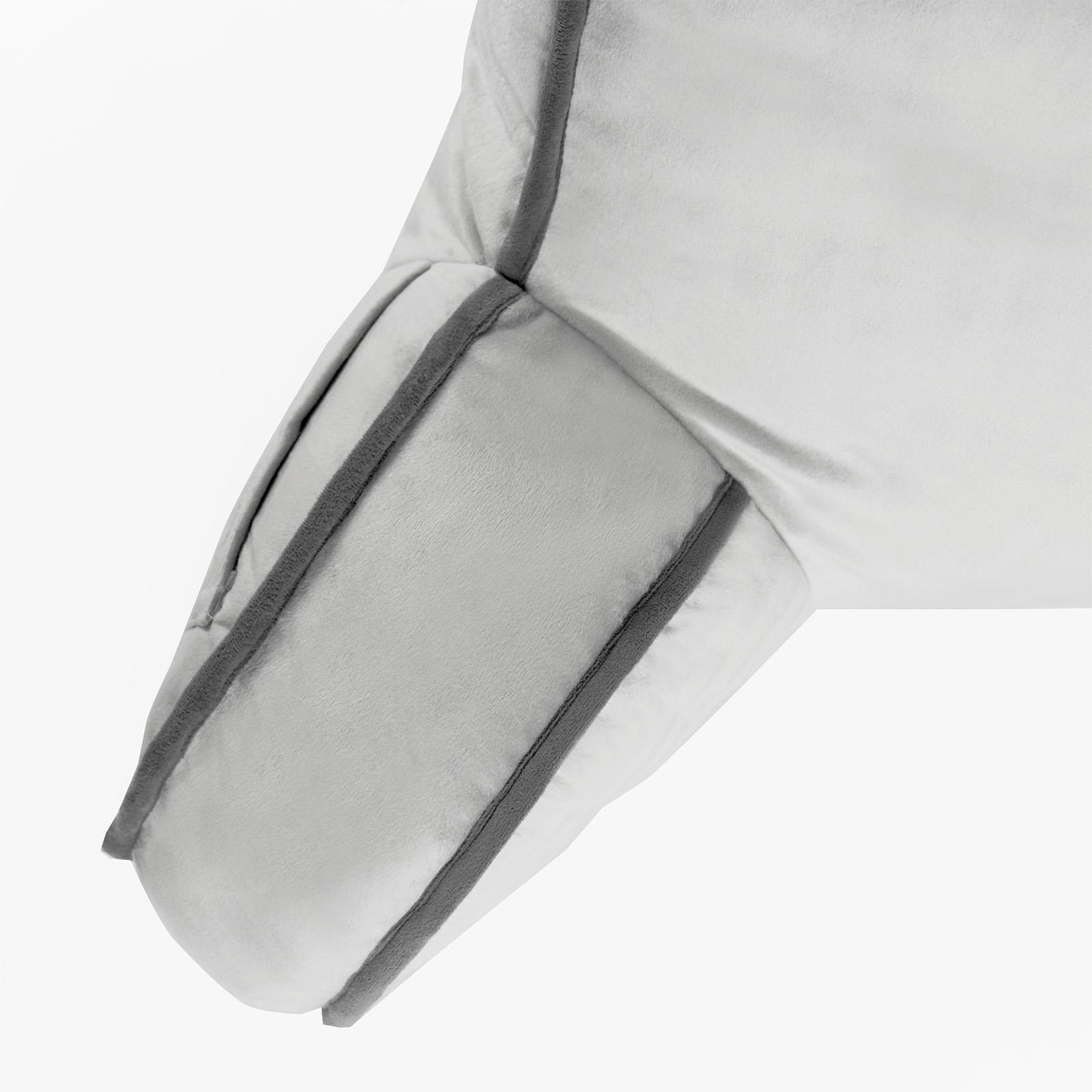OHS Piped Edge Reading Pillow with Head Rest Super Soft Back Support Bed Sofa