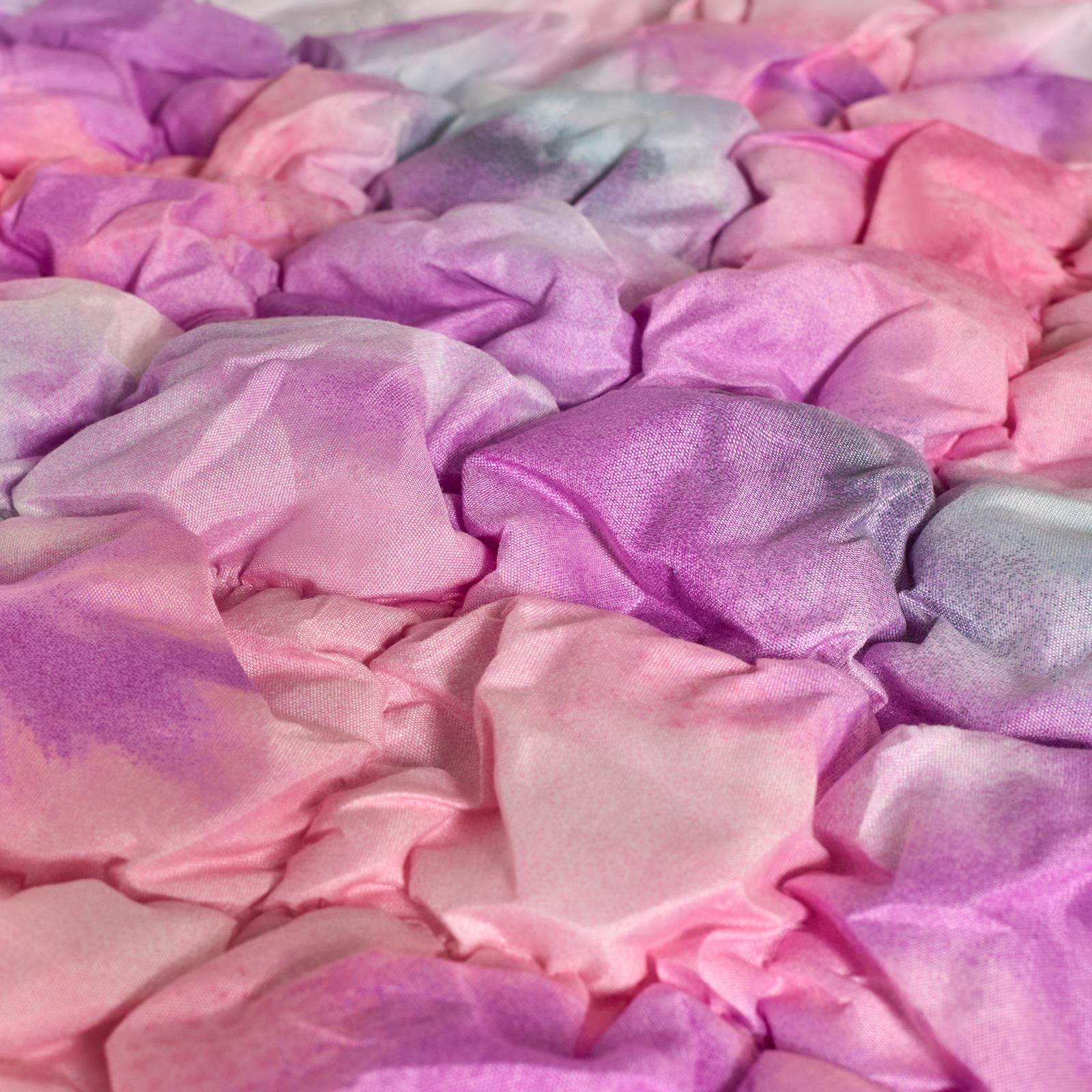 OHS Filled Quilted Seersucker Duvet Cover Bedding Set