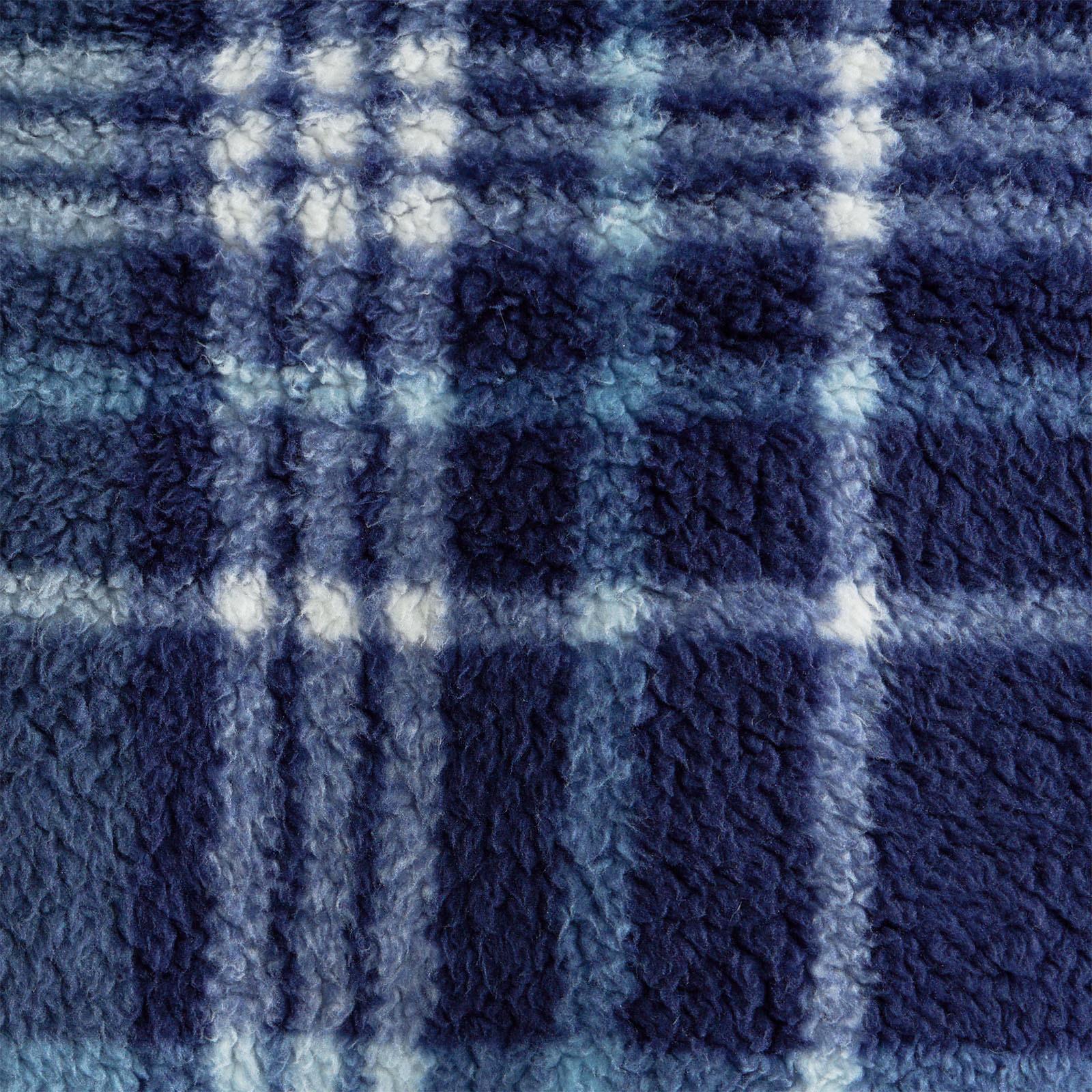 OHS Teddy Dressing Gown Tartan Check Soft Unisex Hooded Xmas Loungewear Robe