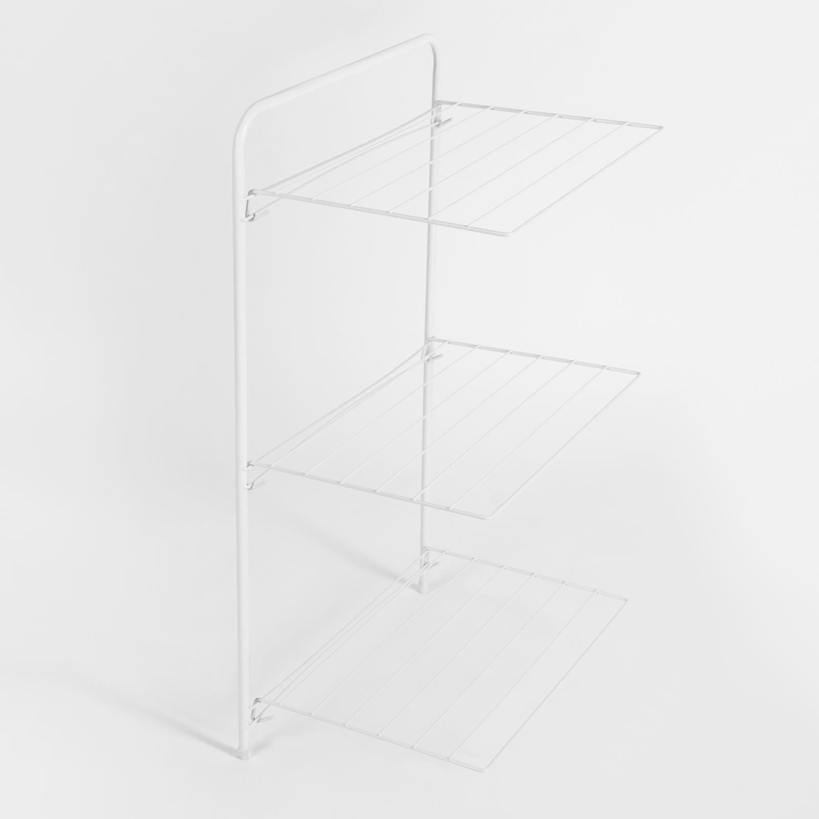 Over The Door Tiered Foldable Drying Rack Towel Storage Organiser Rail Hanger