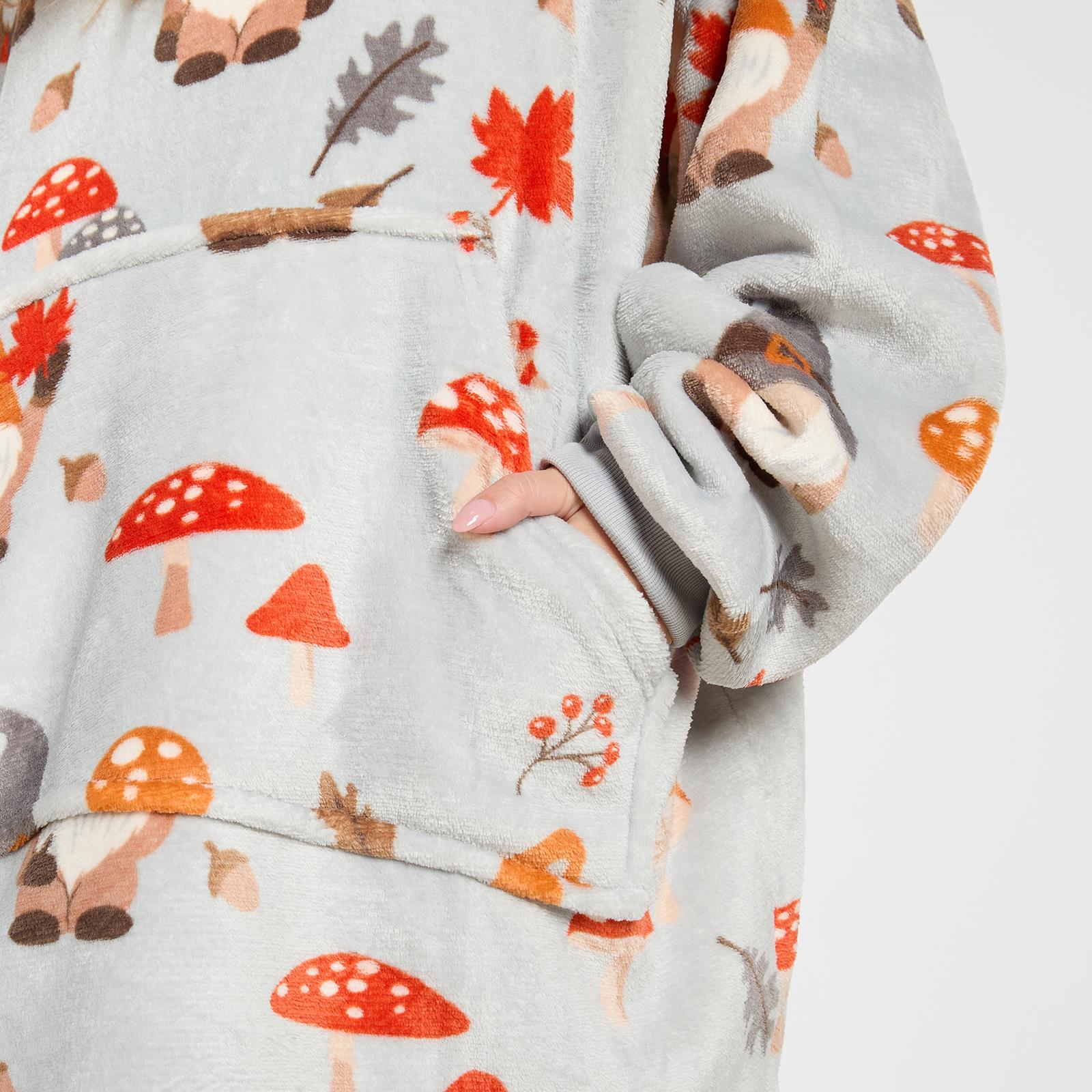 Gonk Hoodie Blanket Sherpa Fleece Oversized Sweatshirt Jumper Autumn Soft Plush