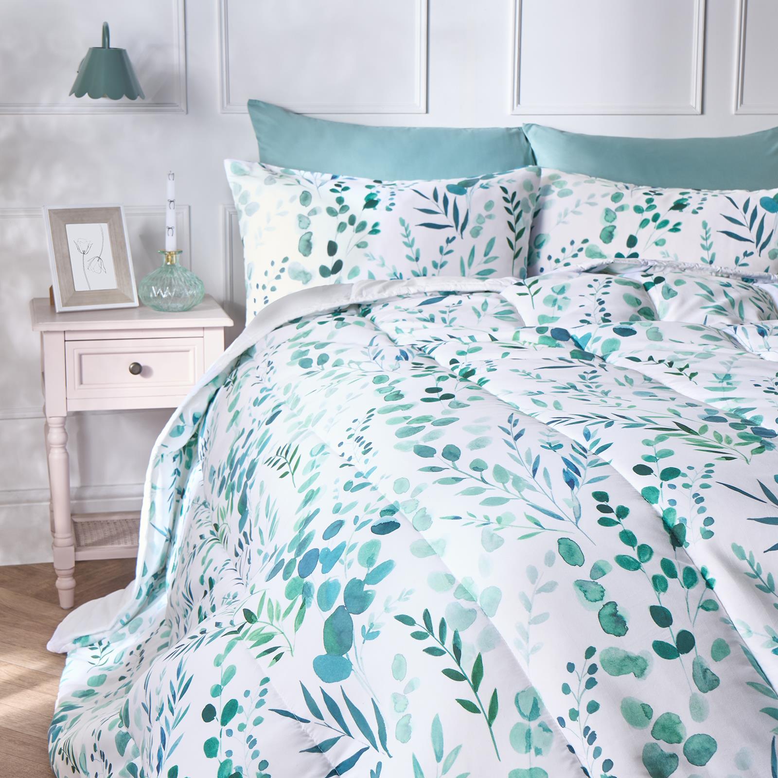 OHS Floral Coverless Duvet & Pillowcase 10.5 Tog Bedding Set